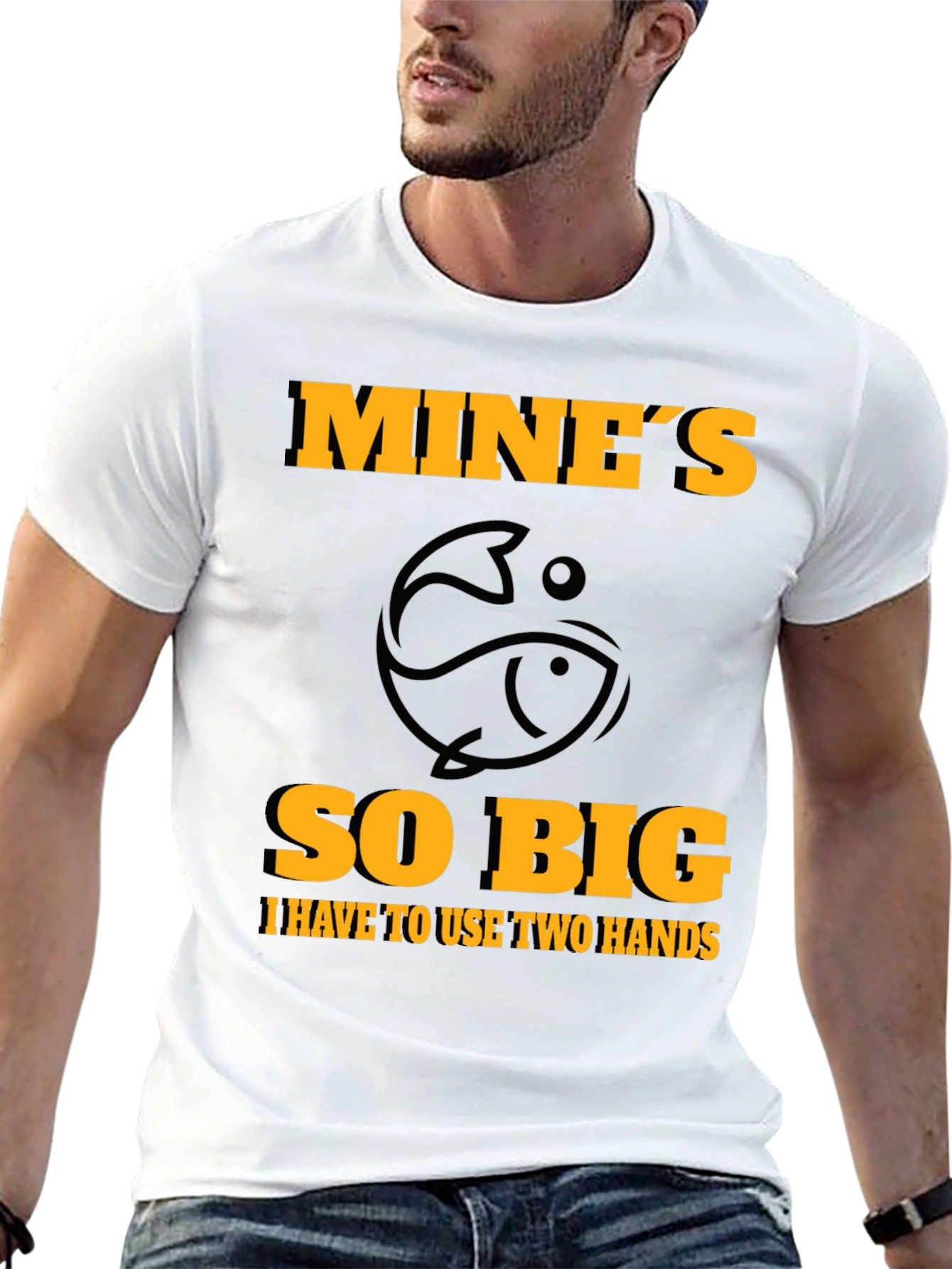 Black Mine's So Big Fishing T-Shirt - Humor Tee view 13