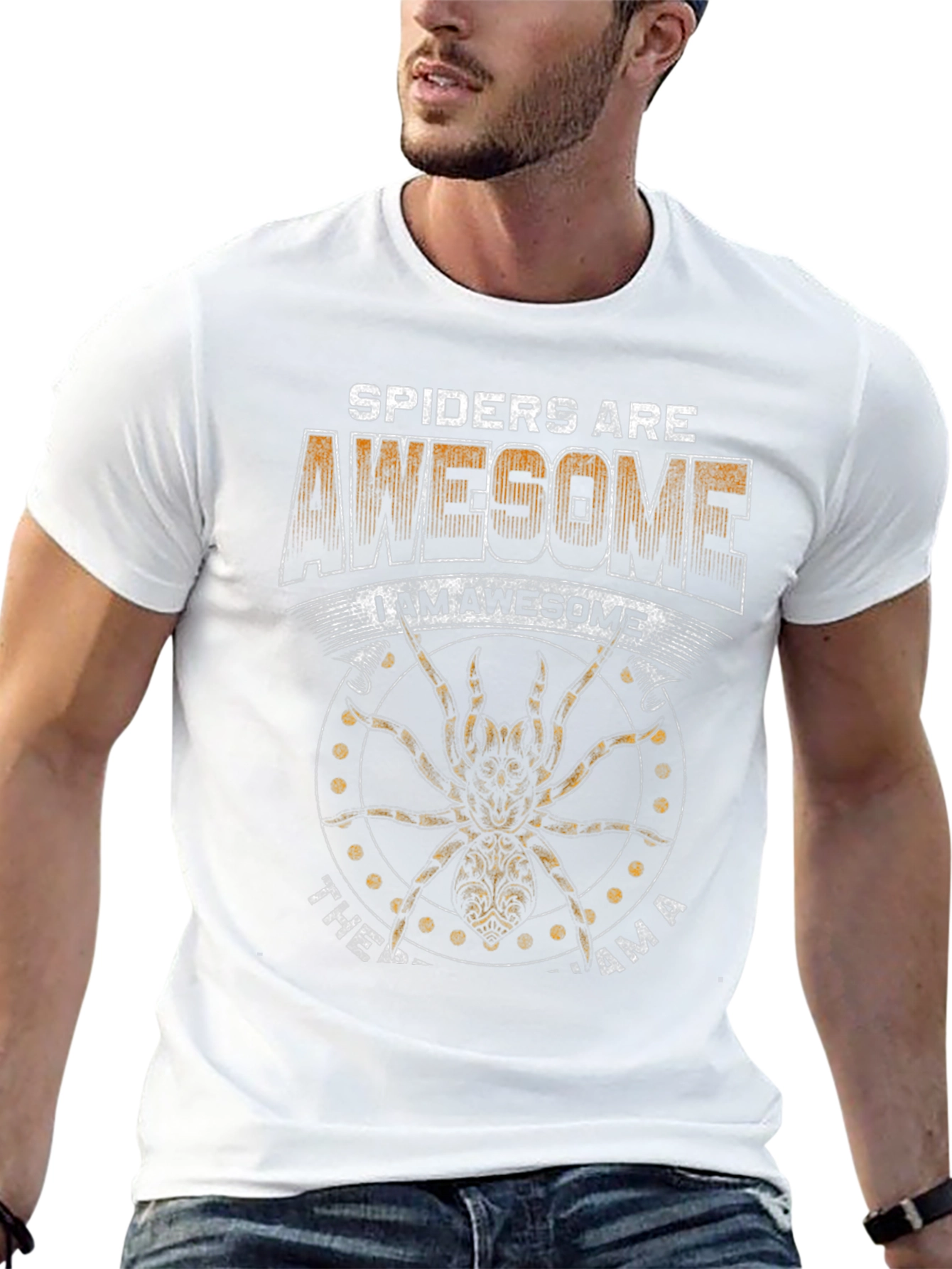 Black Spiders Are Awesome Graphic T-Shirt view 13