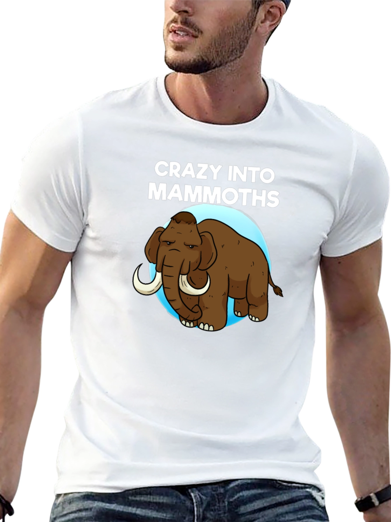 Black Crazy into Mammoths T-Shirt view 13