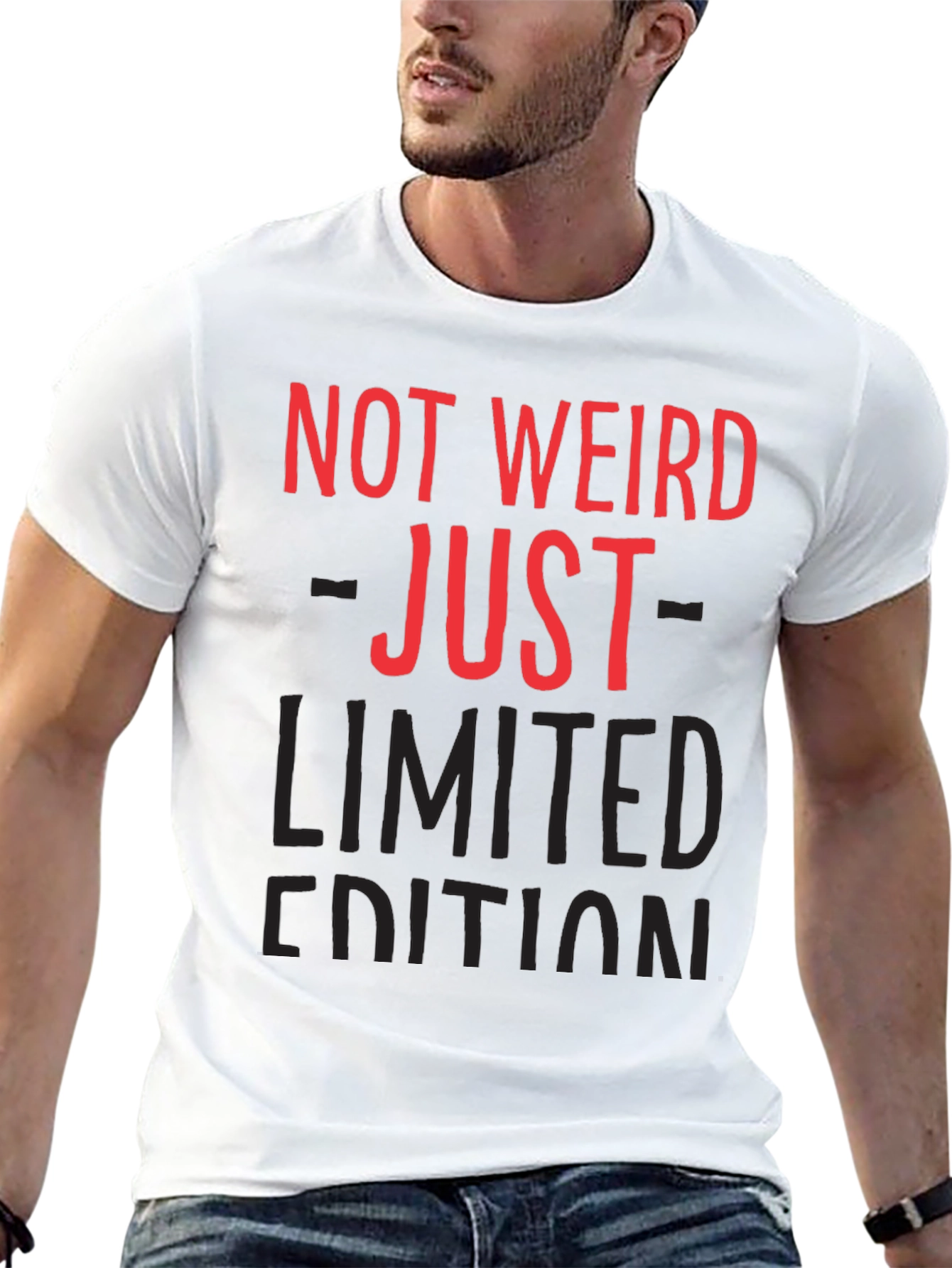 Black Not Weird Just Limited Edition Black T-Shirt view 13