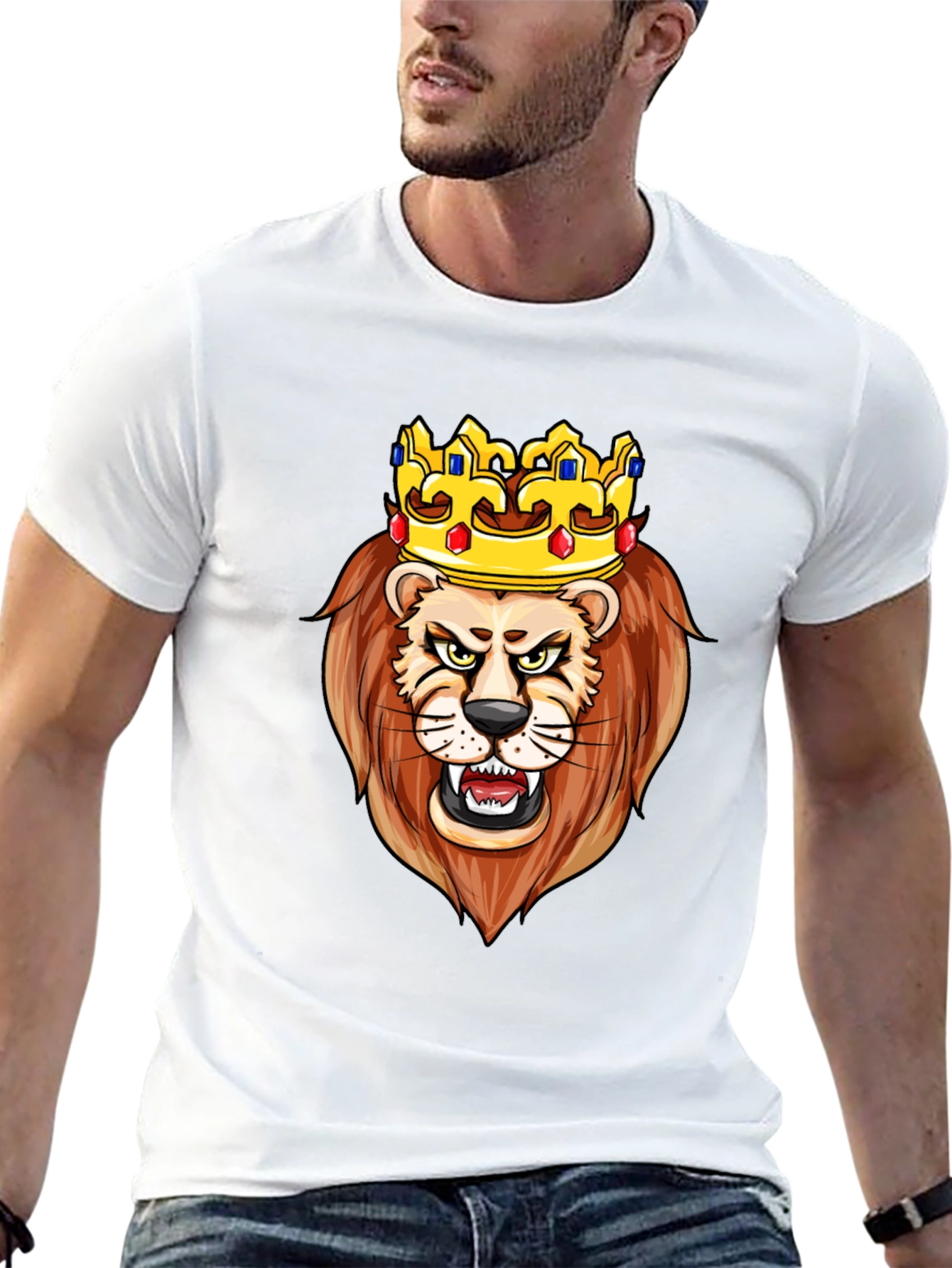 Black Lion King Graphic T-Shirt view 13