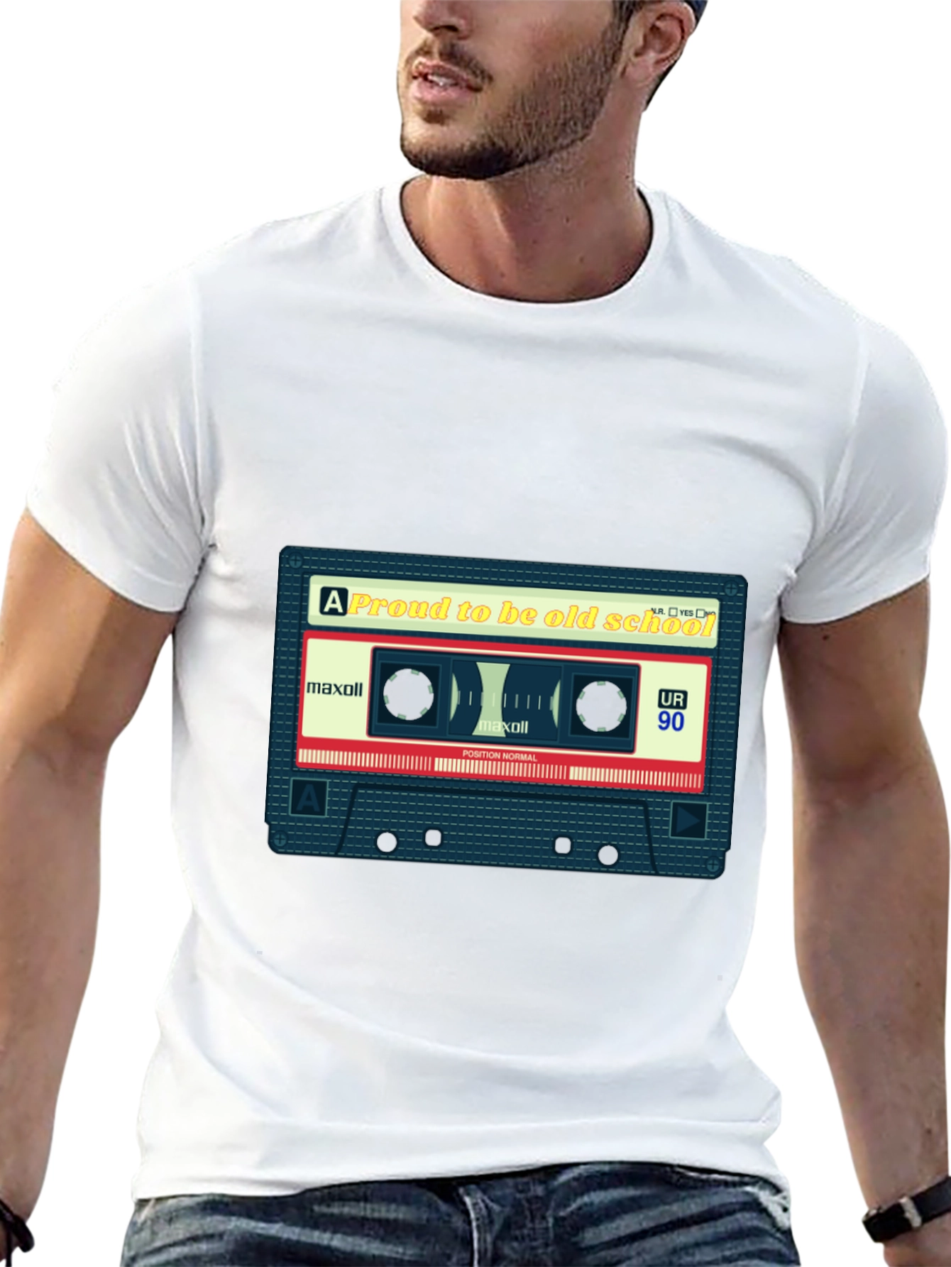 Black Retro Cassette Tape T-Shirt - Old School Cool view 13