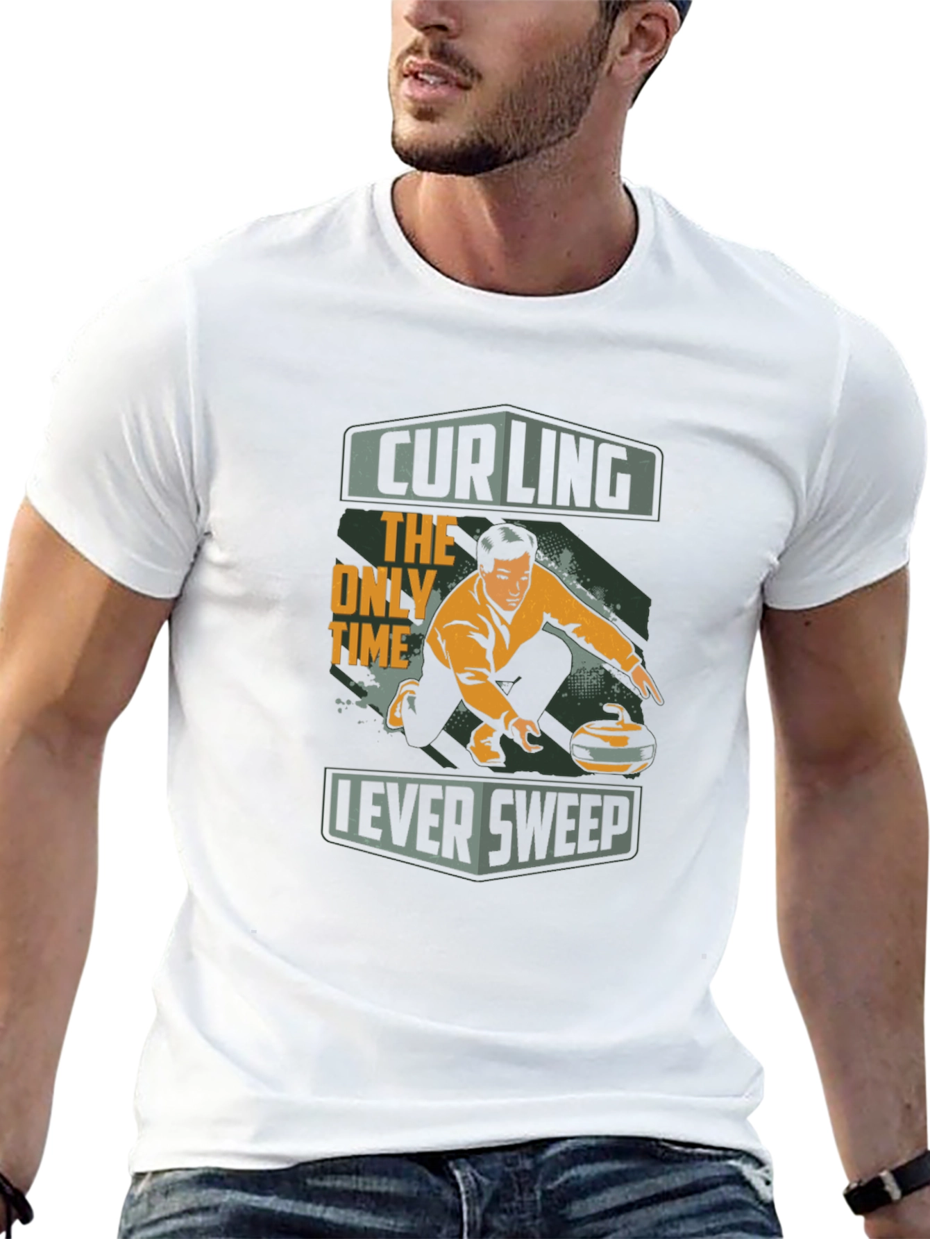 Black Curling T-Shirt - The Only Time I Ever Sweep view 13