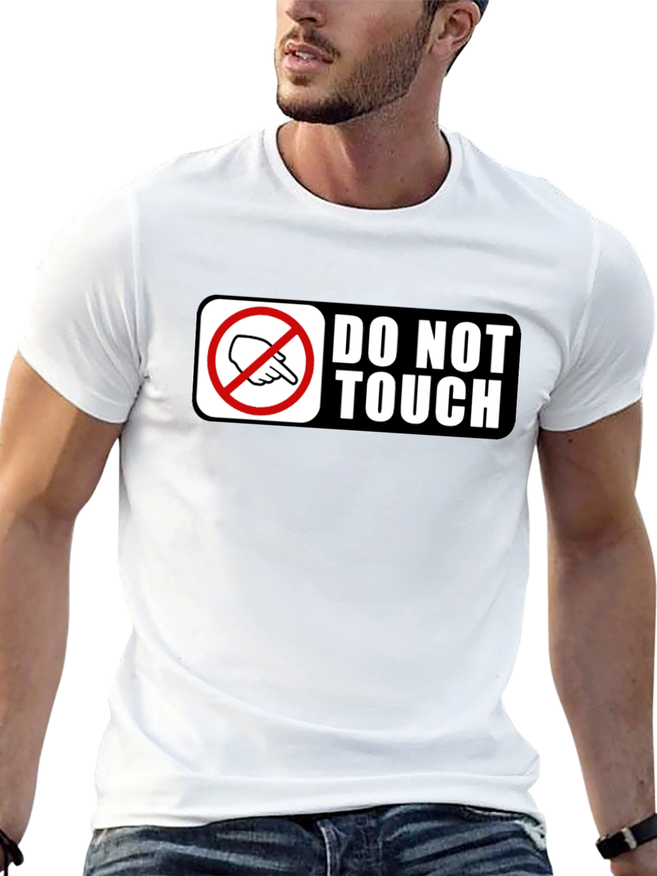Black Do Not Touch Graphic T-Shirt view 13