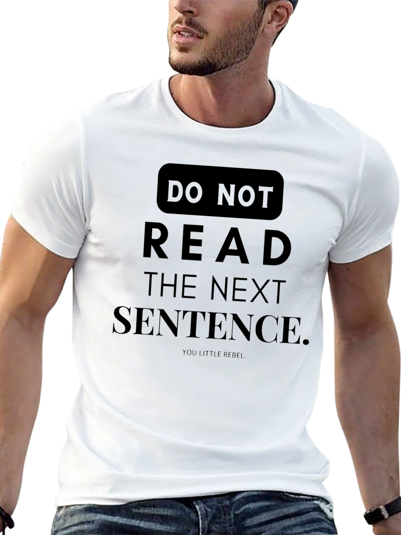 Black Rebel Humor Tee - "Do Not Read the Next Sentence" view 13