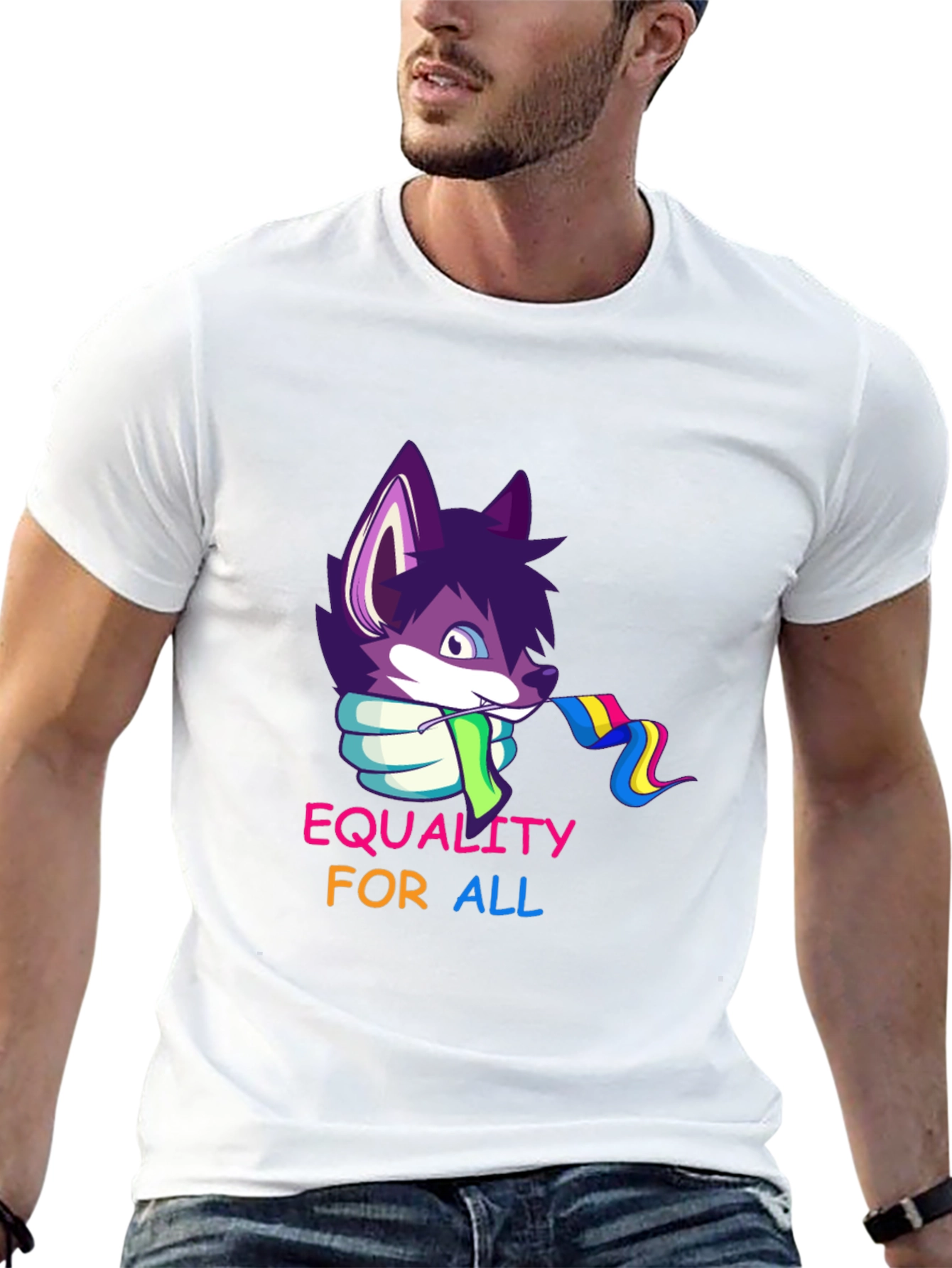 Black Equality For All T-Shirt view 13
