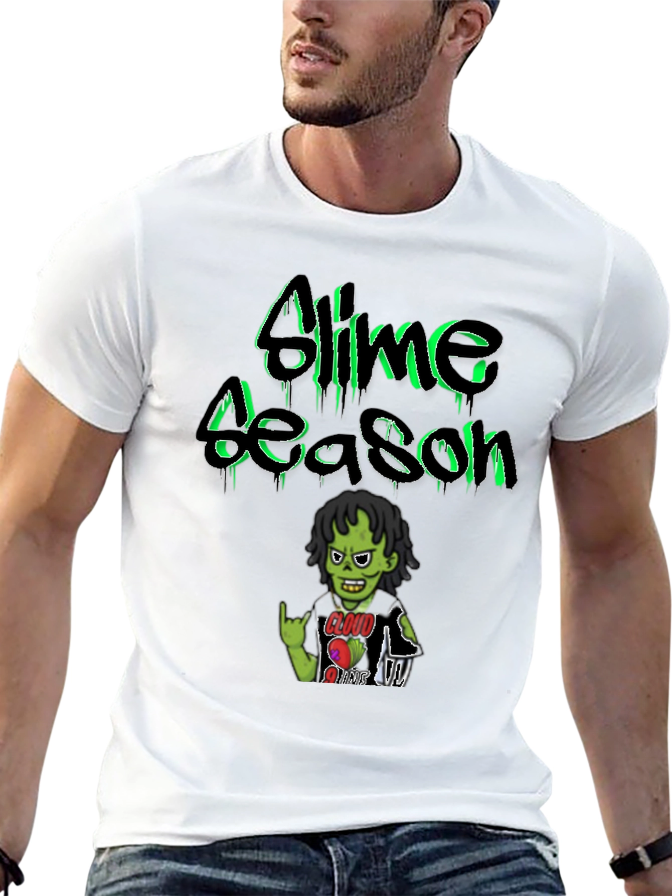 Black Slime Season Graphic Tee view 13