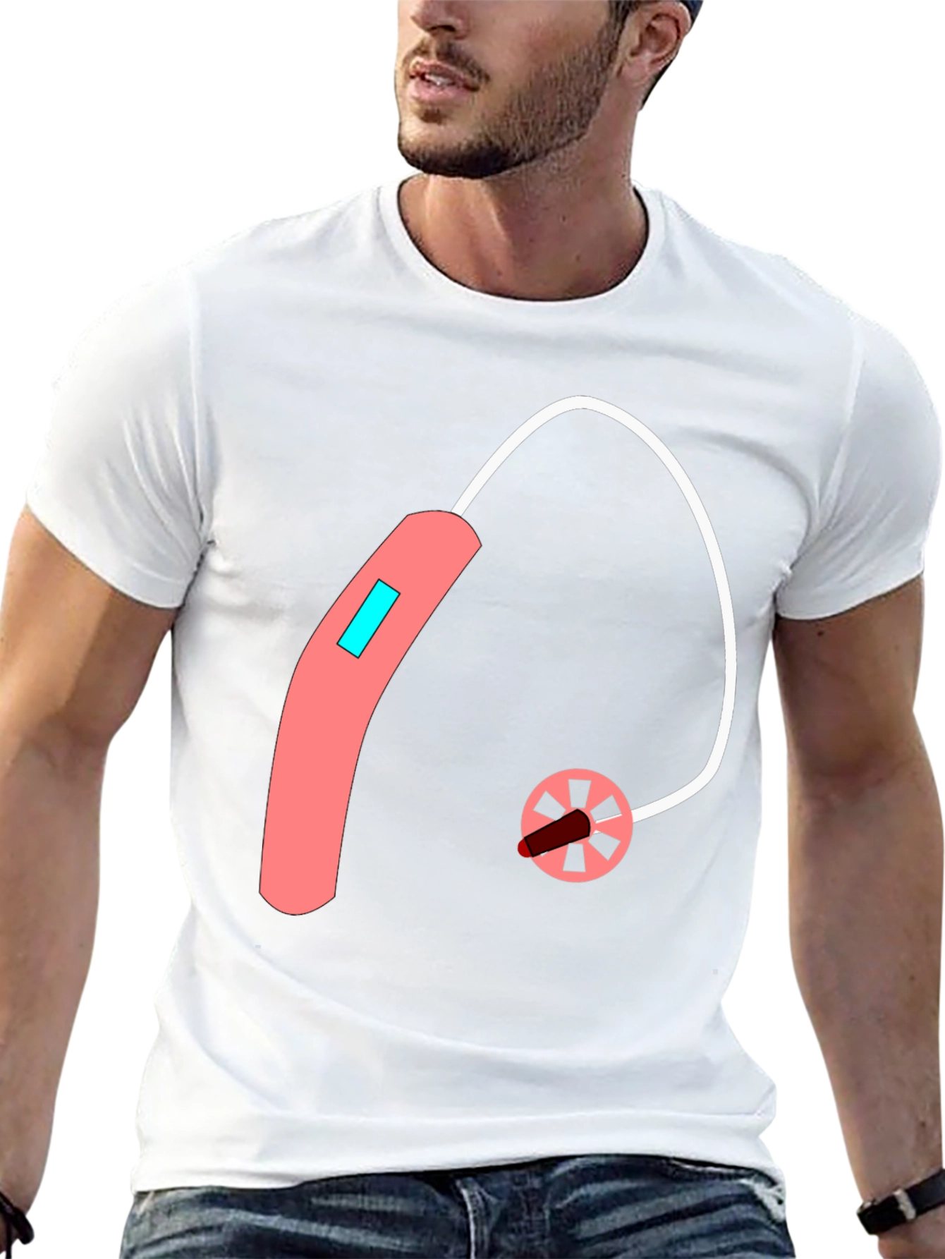 Hearing Aid Graphic Tee - Unique Design - 13
