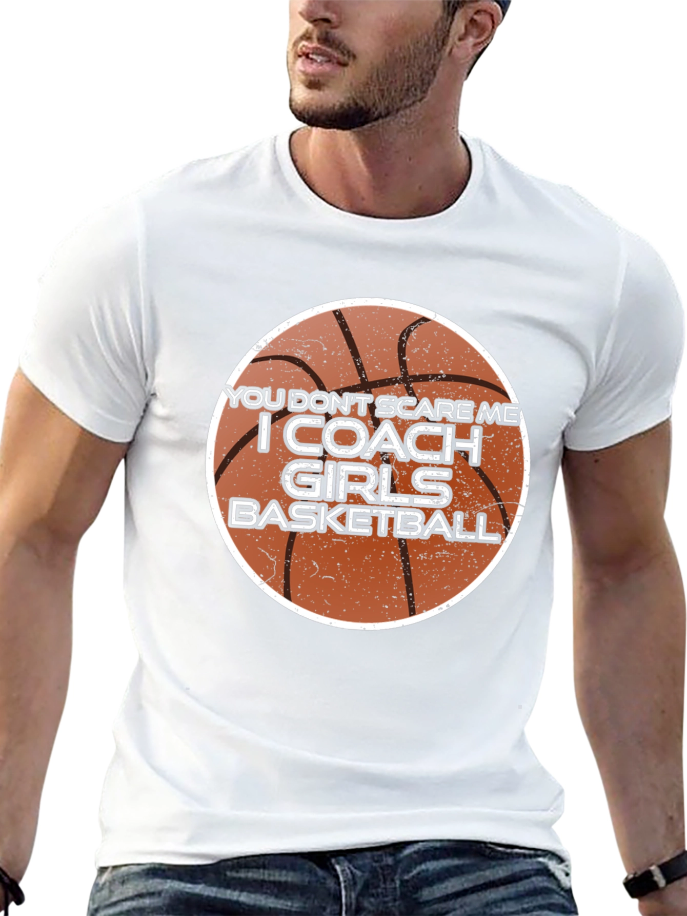 Black Girls Basketball Coach T-Shirt - Funny Design view 13