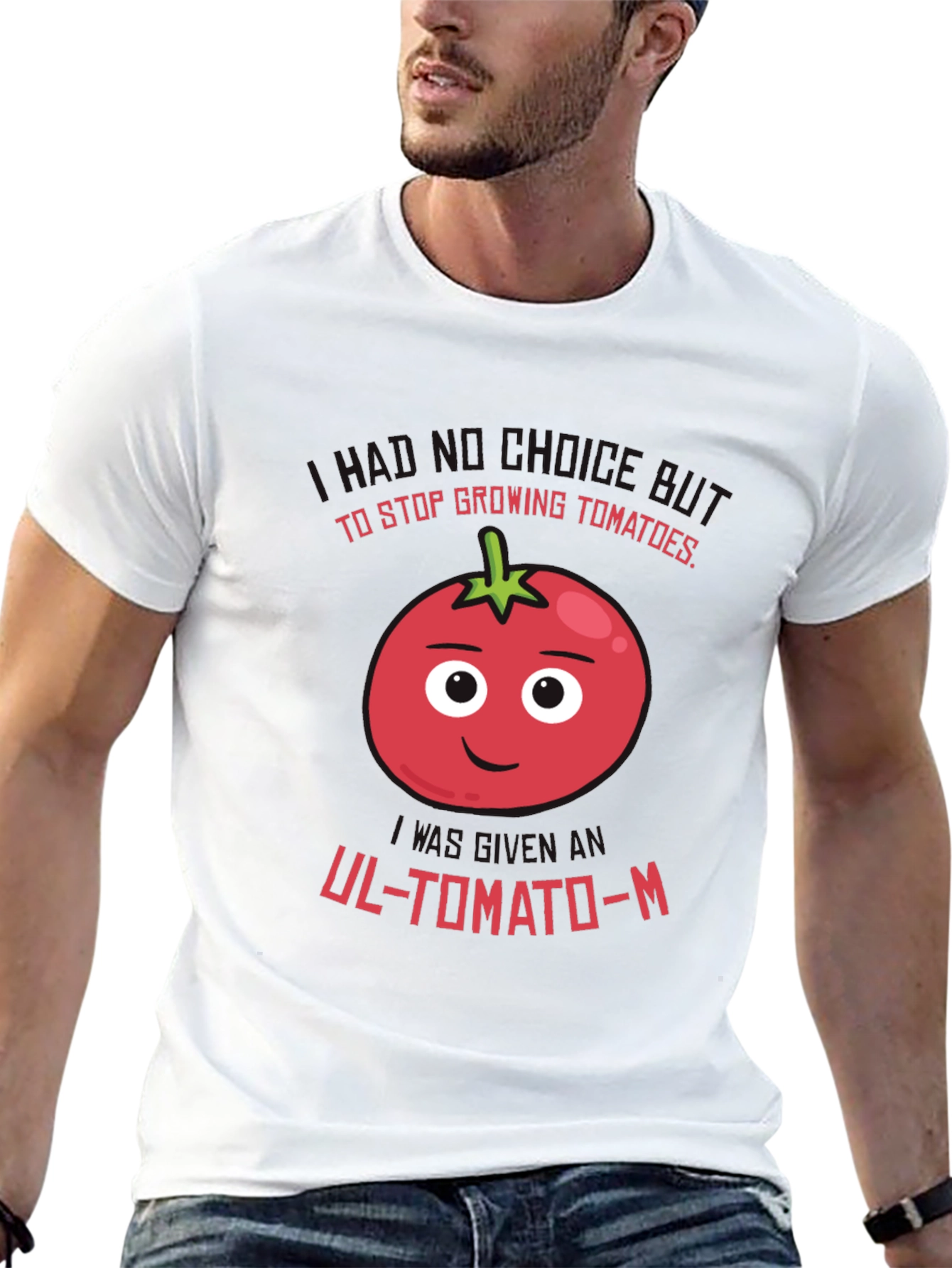Black Funny Tomato Pun Graphic T-Shirt view 13