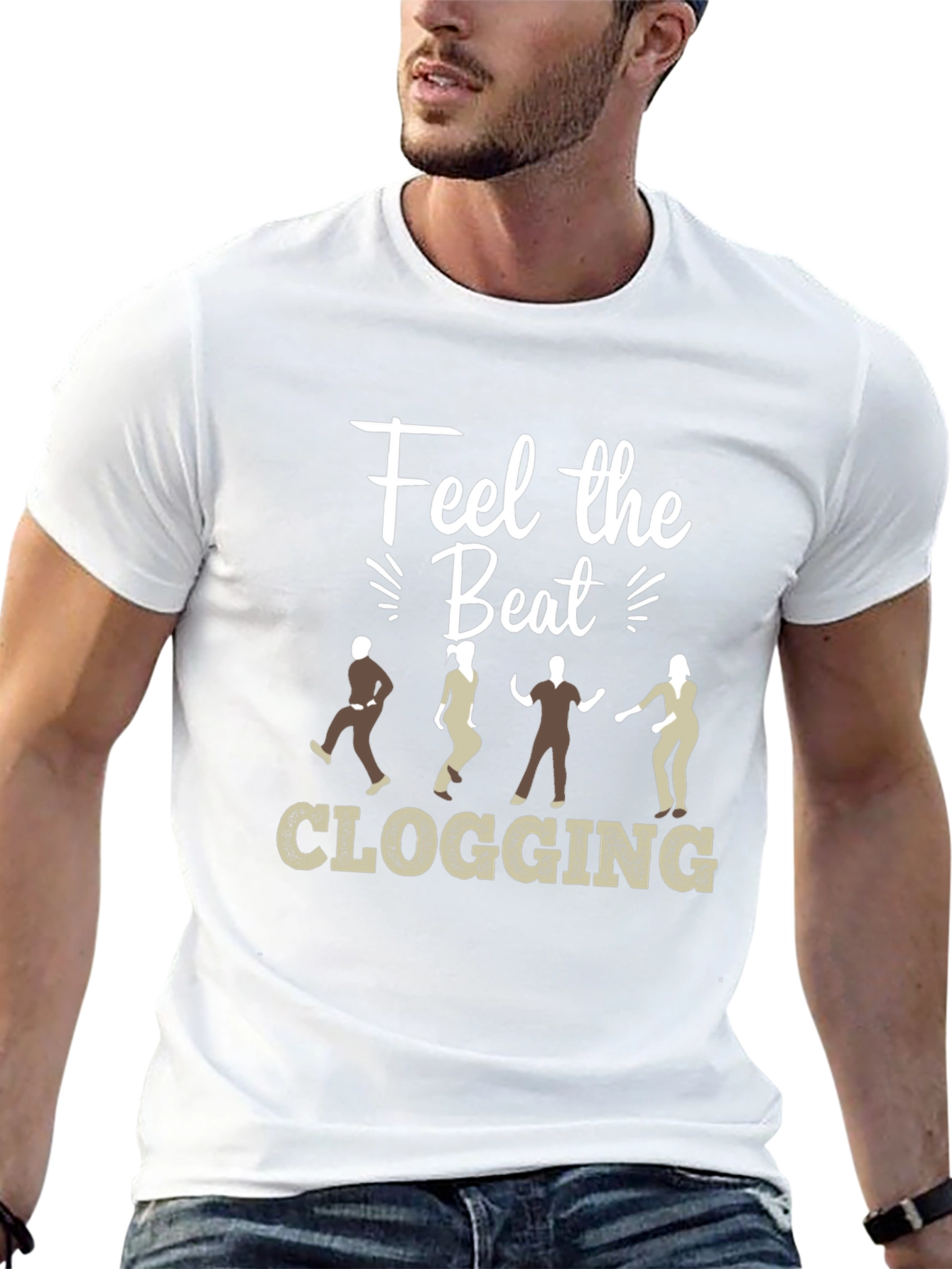 Black Feel the Beat Clogging T-Shirt view 13