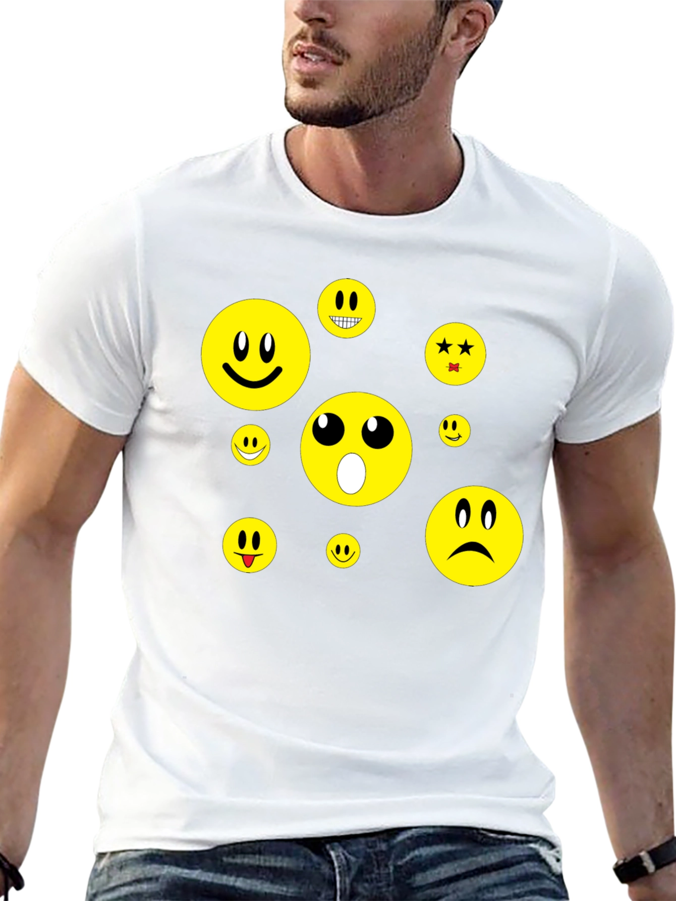 Black Emoji T-Shirt - Express Yourself! view 13