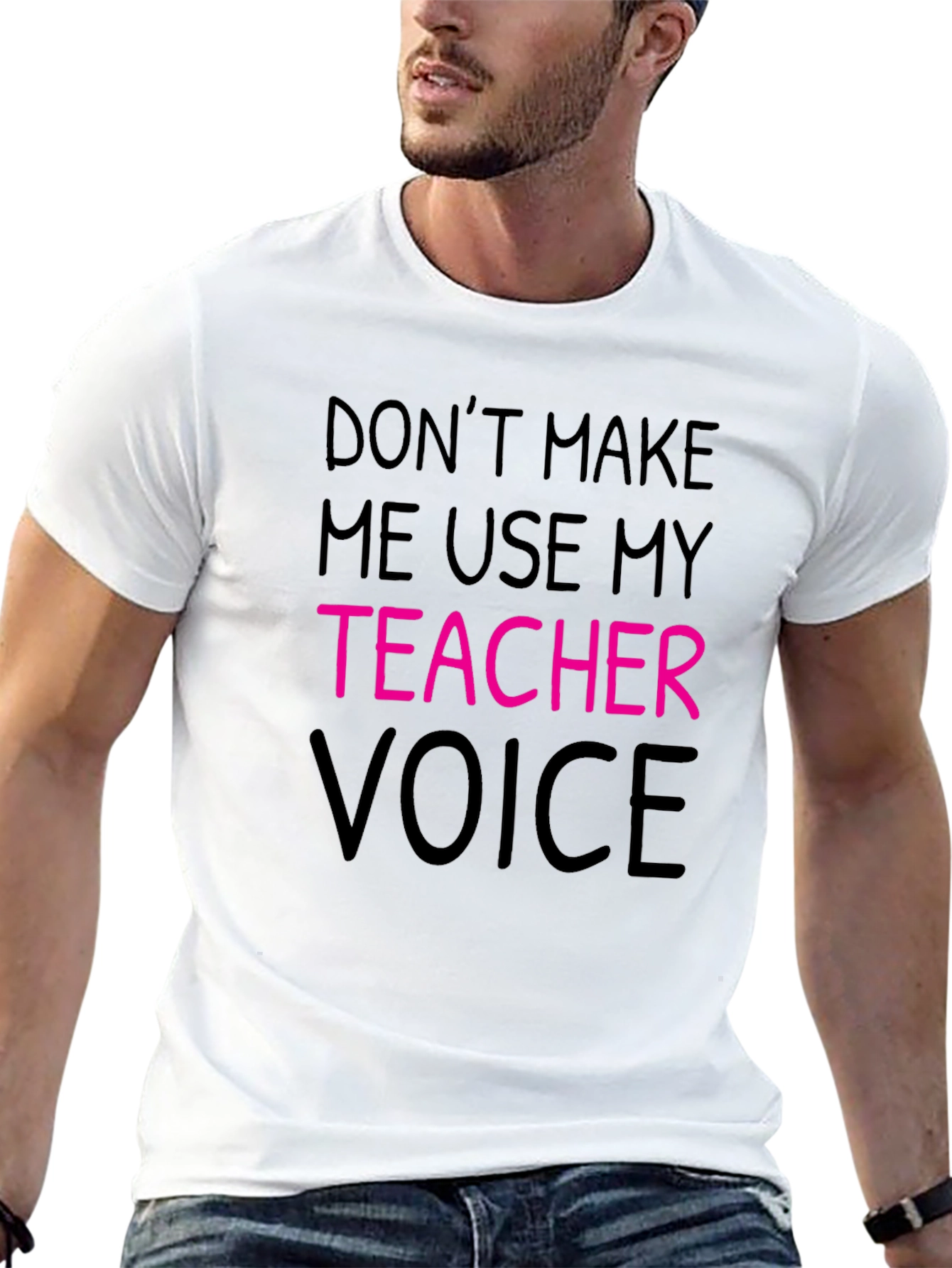 Black Teacher Voice T-Shirt - Funny Teacher Gift view 13
