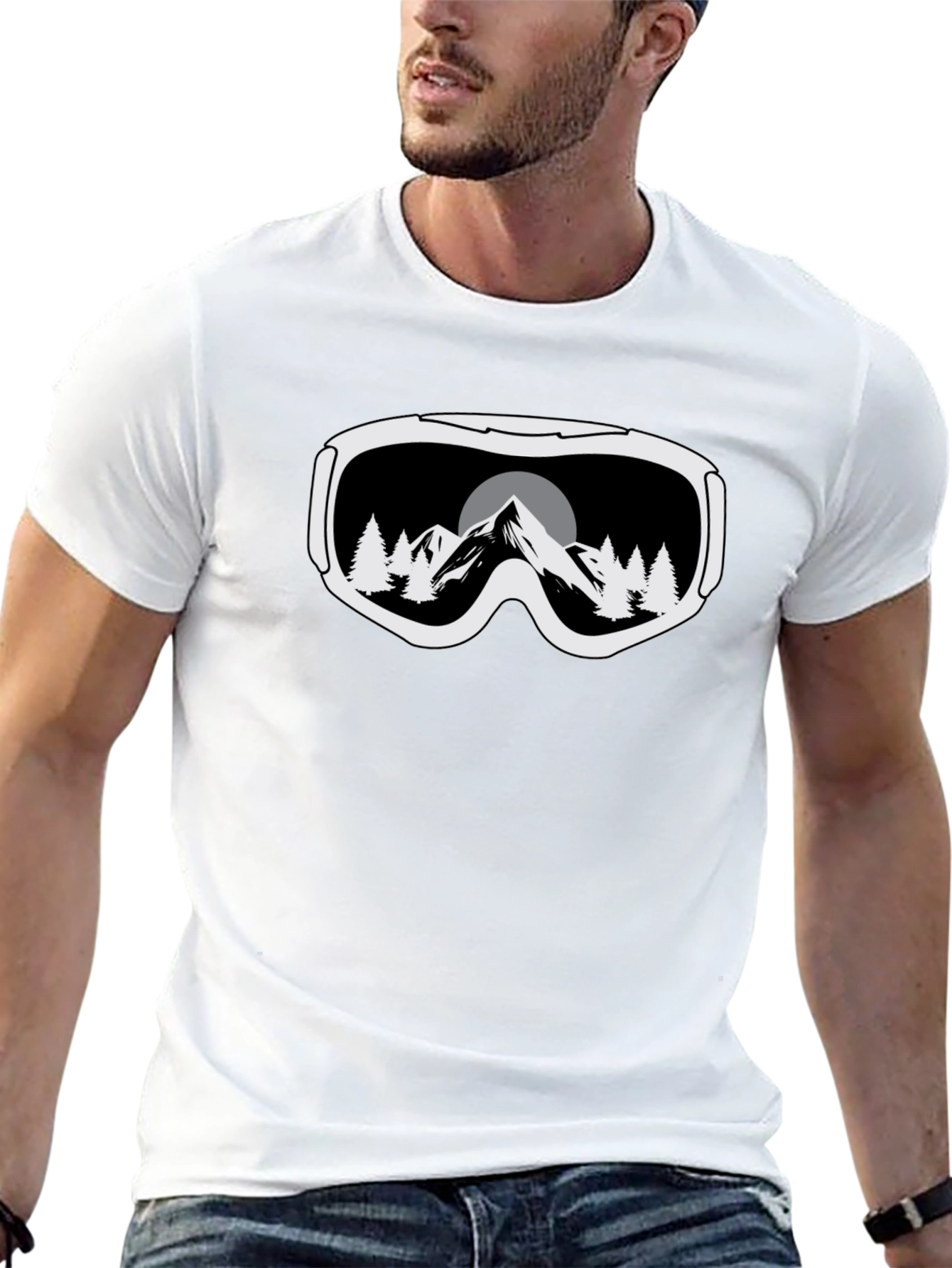 Black Mountain Goggles Graphic Tee - Black view 13
