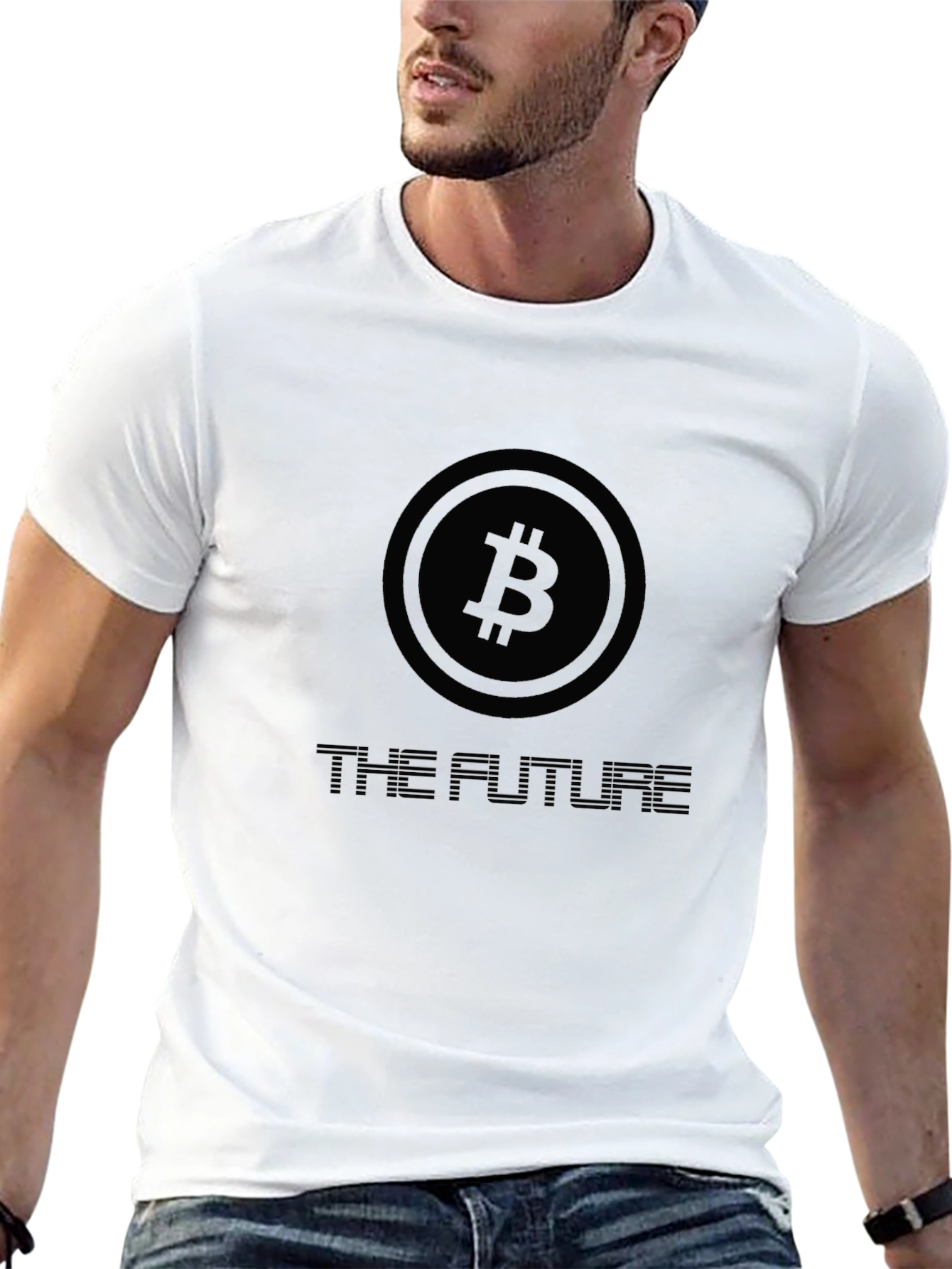 Black Bitcoin: The Future T-Shirt - Crypto Tee view 13
