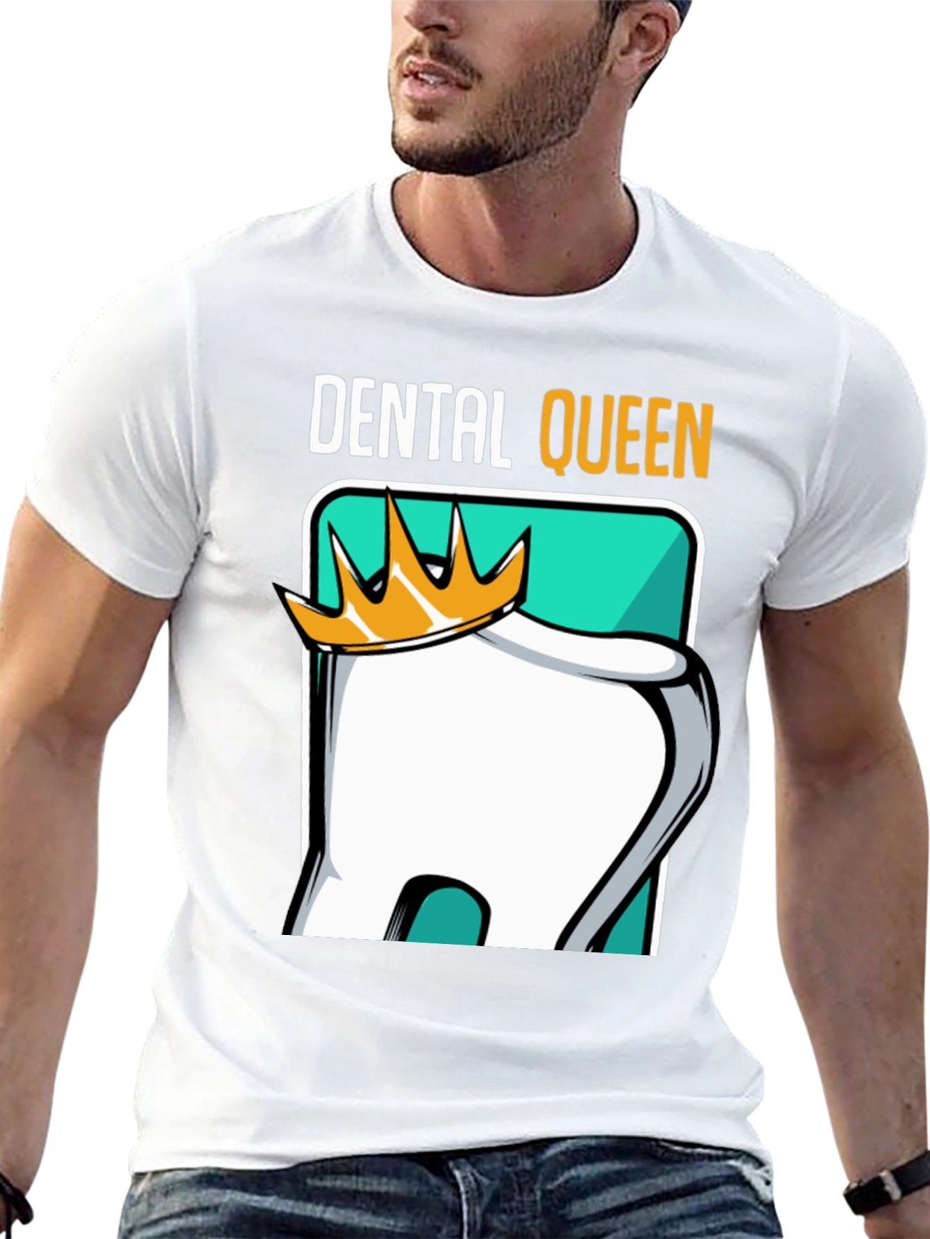 Black Dental Queen T-Shirt - Dentist Humor Tee view 13