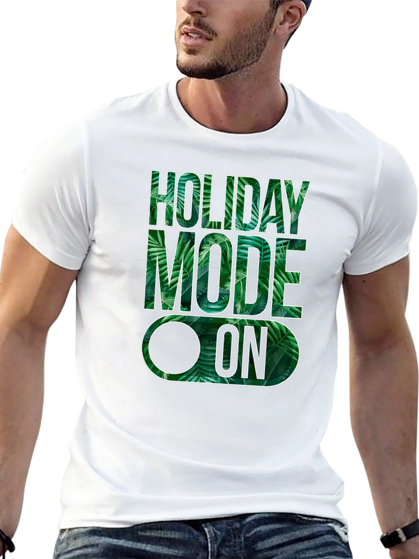 Black Holiday Mode On Graphic Tee view 13