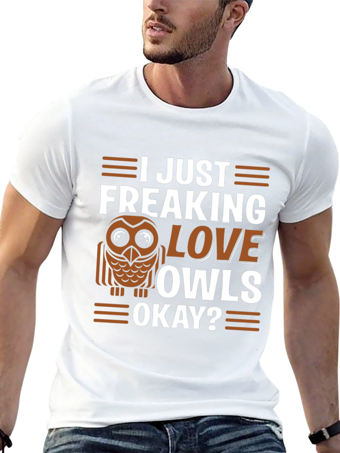 Black I Just Freaking Love Owls T-Shirt view 13