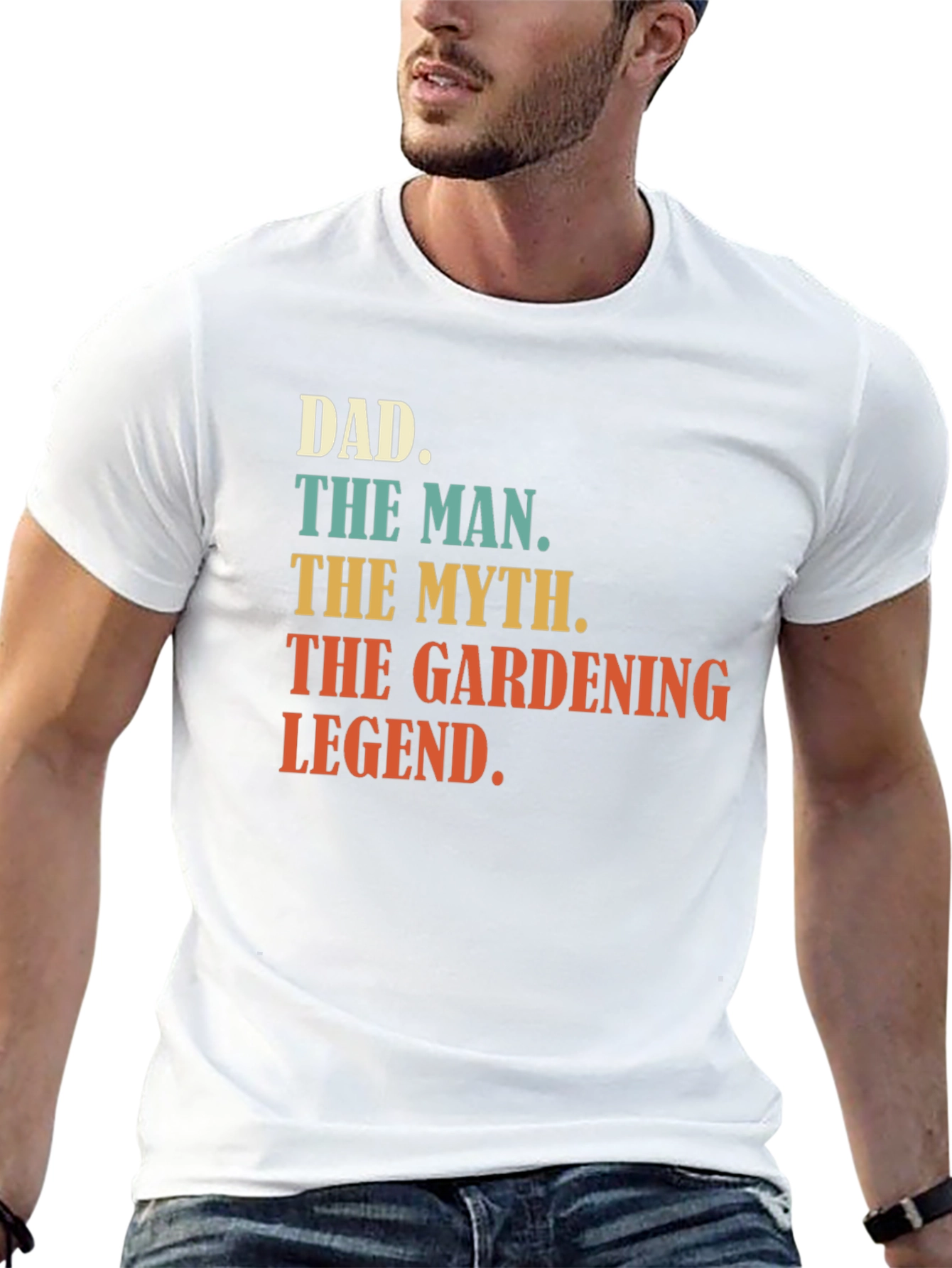 Black Dad Gardening Legend Graphic T-Shirt view 13