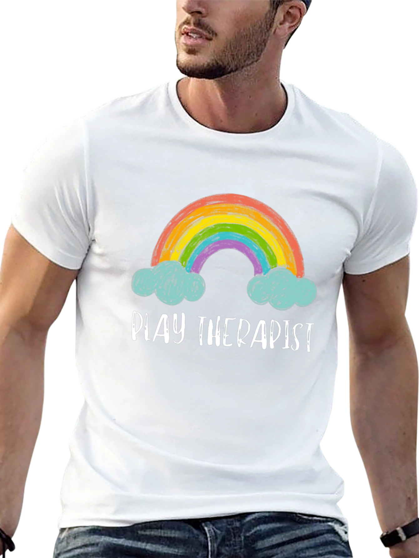 Play Therapist Rainbow Graphic Tee - 13