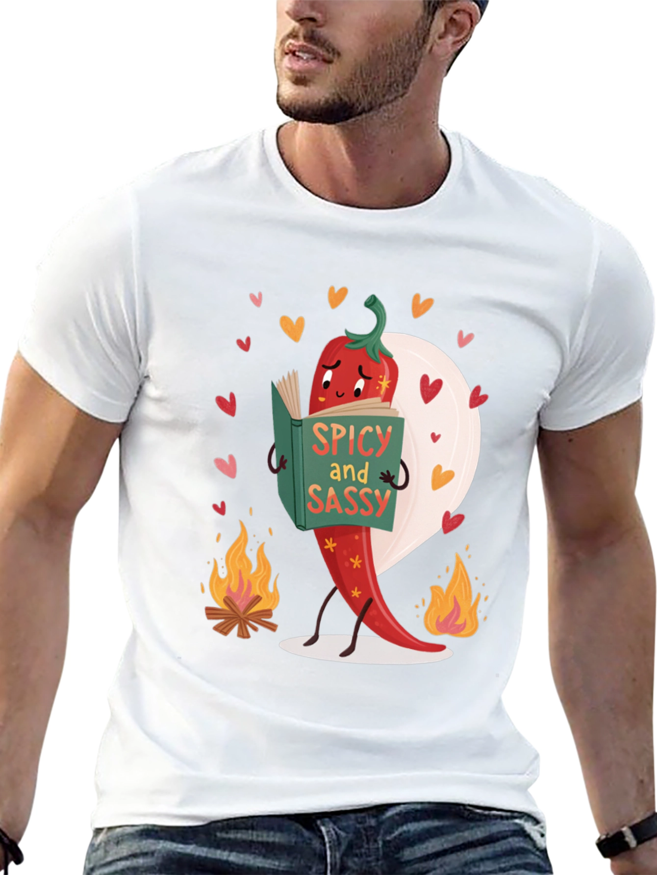 Black Spicy and Sassy Unisex T-Shirt view 13
