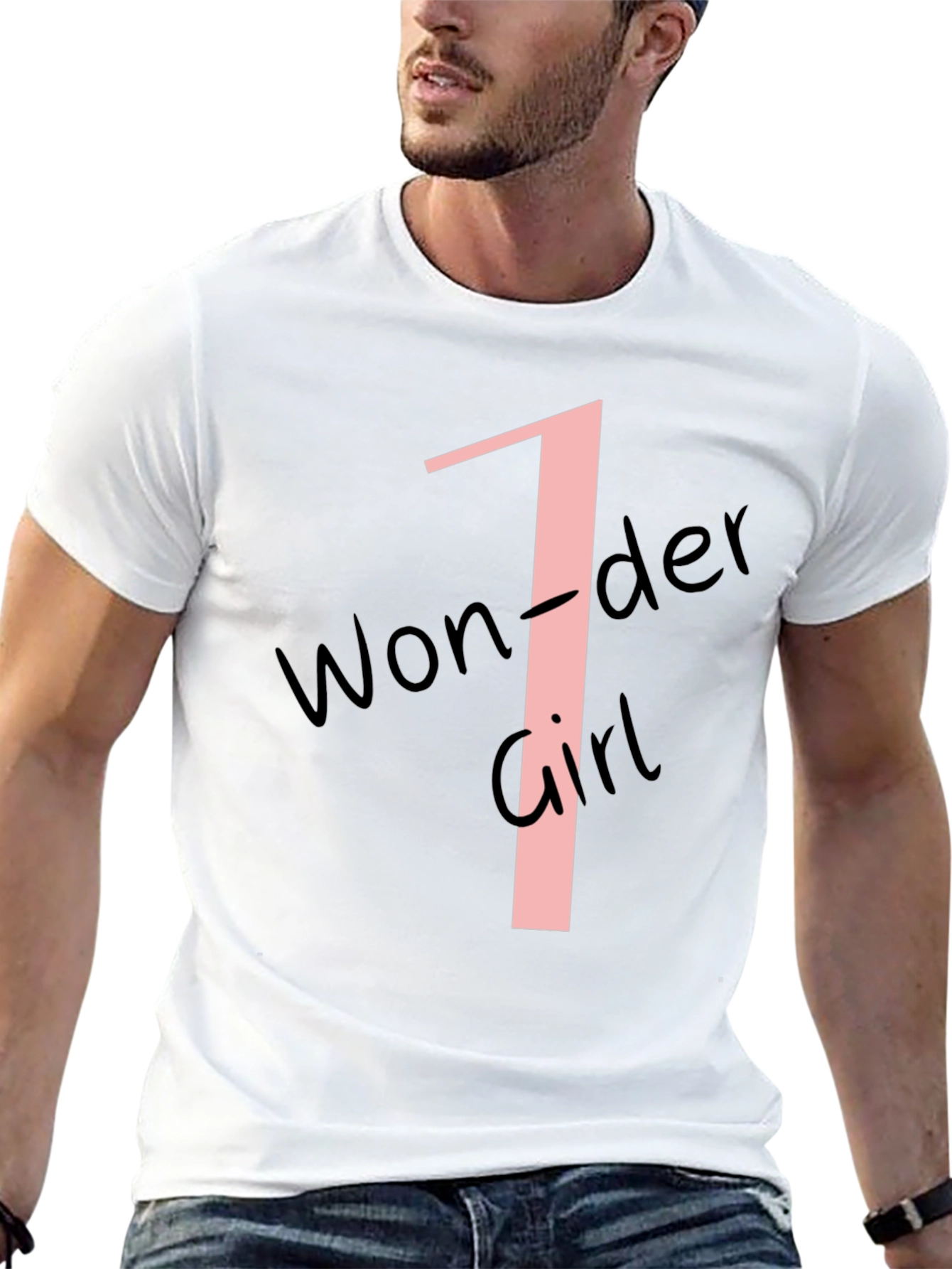 Black Wonder Girl Number One Black T-Shirt view 13