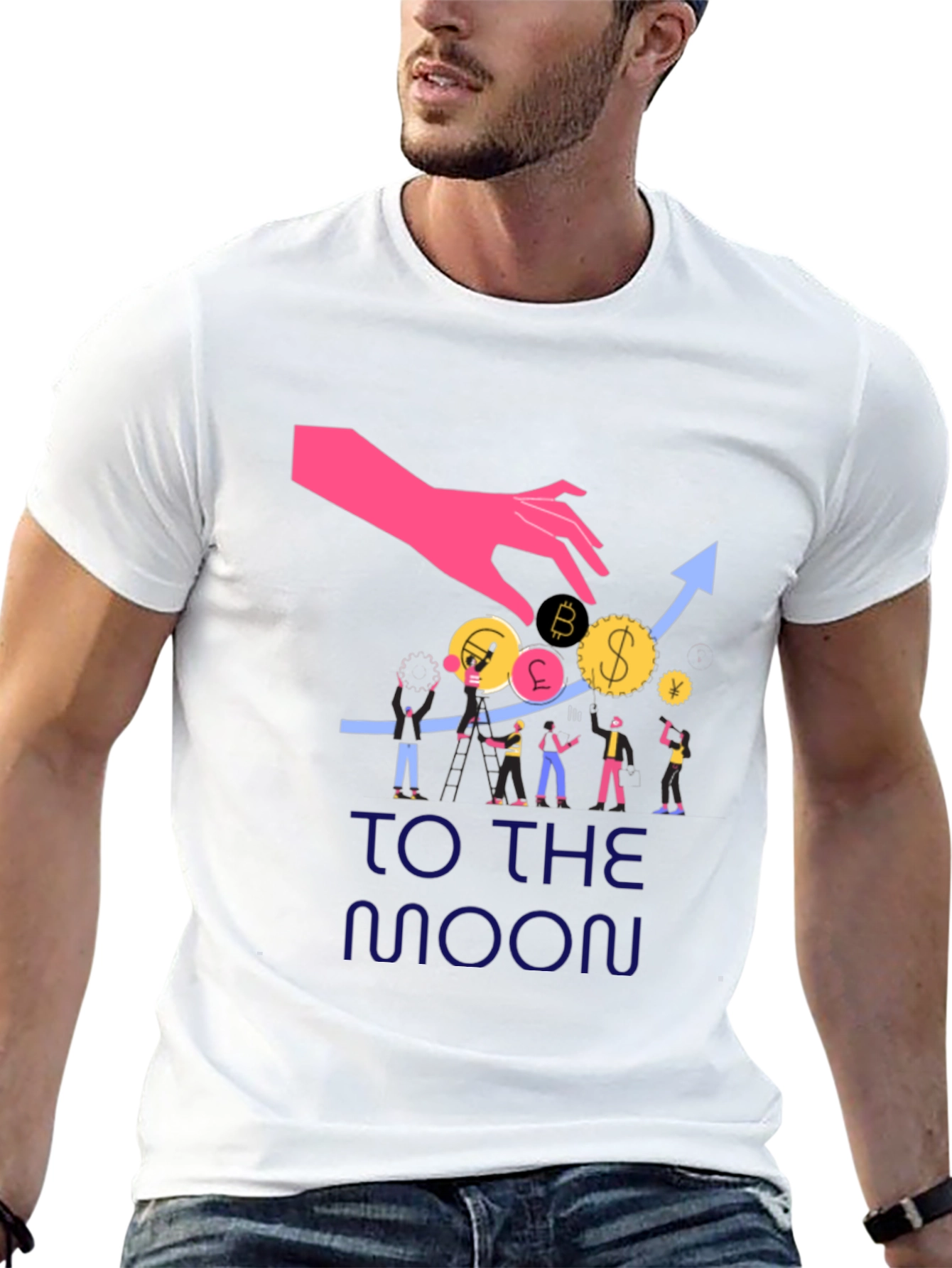 Black To the Moon Graphic Tee view 13