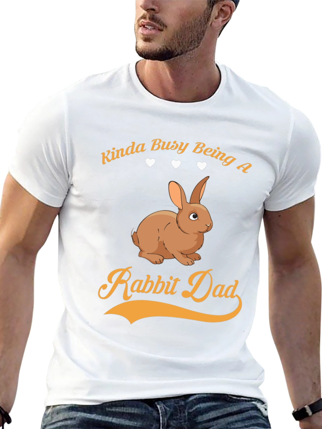 Black Rabbit Dad Graphic Tee - Kinda Busy T-Shirt view 13