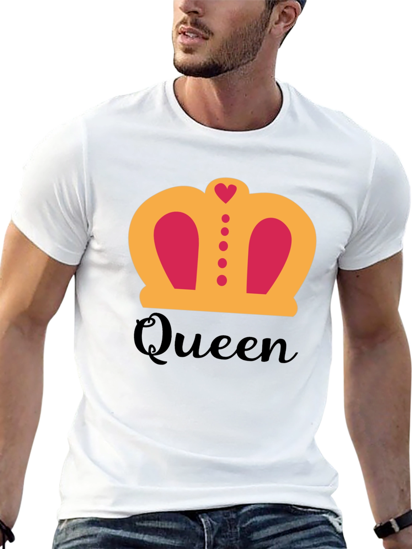 Black Queen Crown Graphic T-Shirt - Black view 13