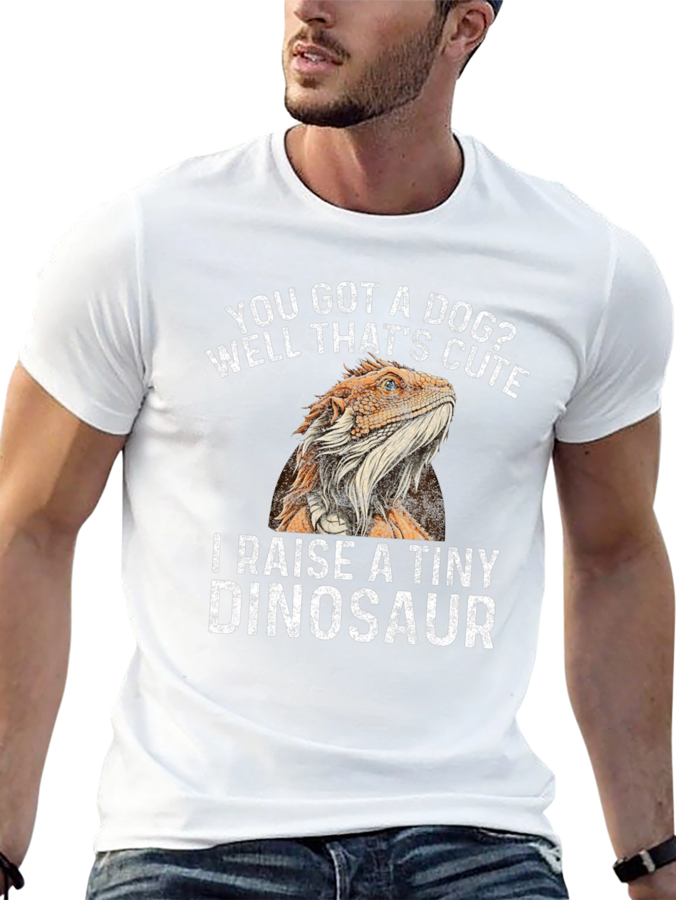 Black You Got a Dog? I Raise a Tiny Dinosaur T-Shirt view 13