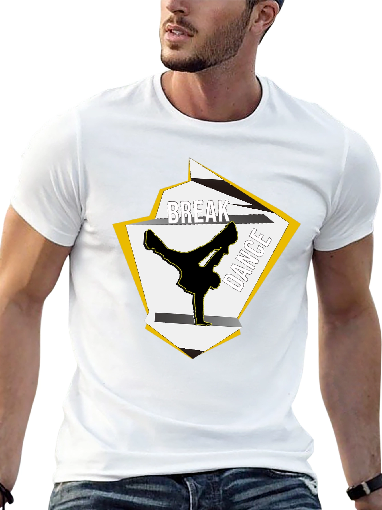 Black Break Dance Graphic T-Shirt - Urban Style view 13