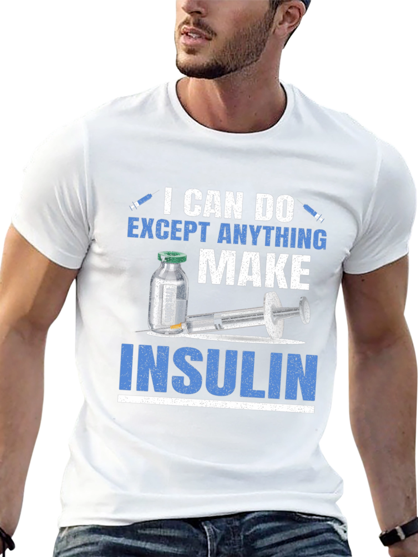 Black I Can Do Anything Except Make Insulin T-Shirt view 13