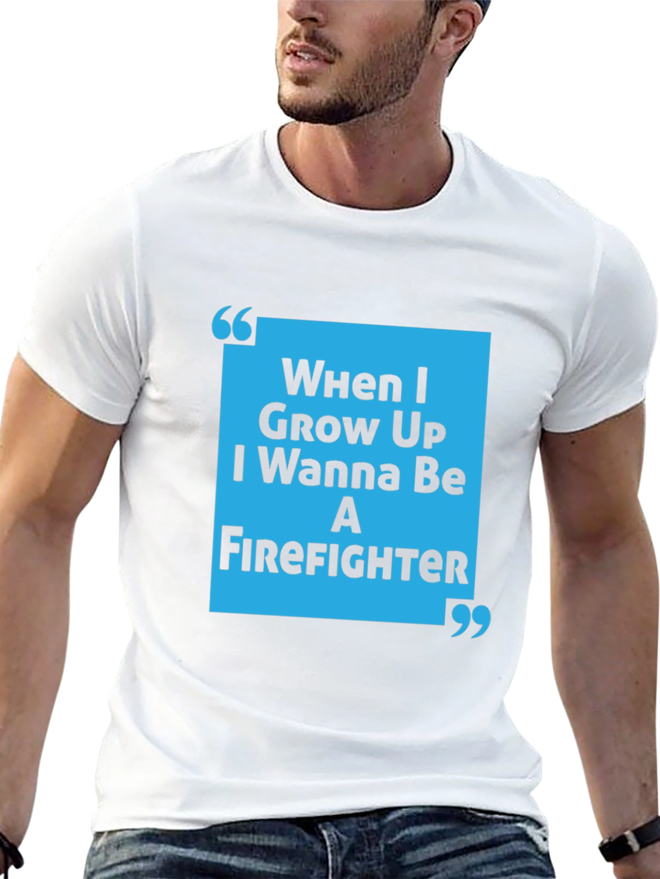 Black Firefighter Aspirations T-Shirt - "When I Grow Up" view 13