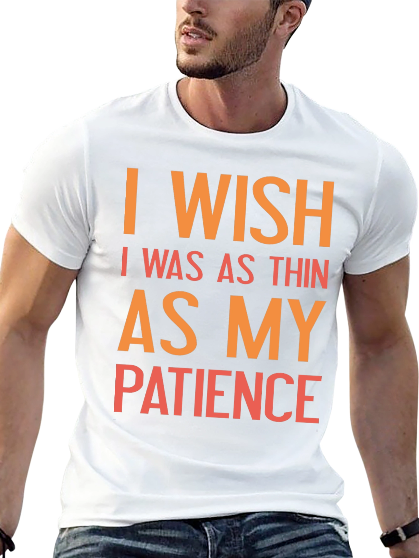 Black Funny I Wish Patience T-Shirt view 13