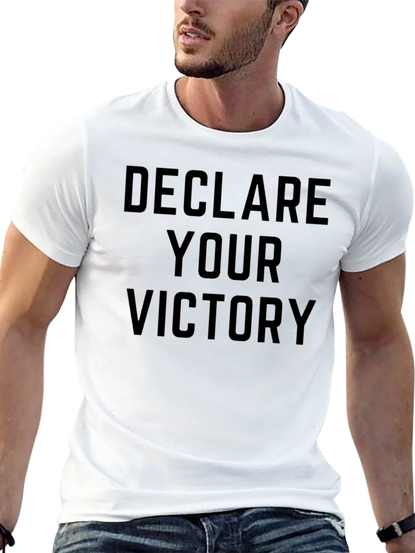 Black Declare Your Victory Graphic Tee - Black view 13