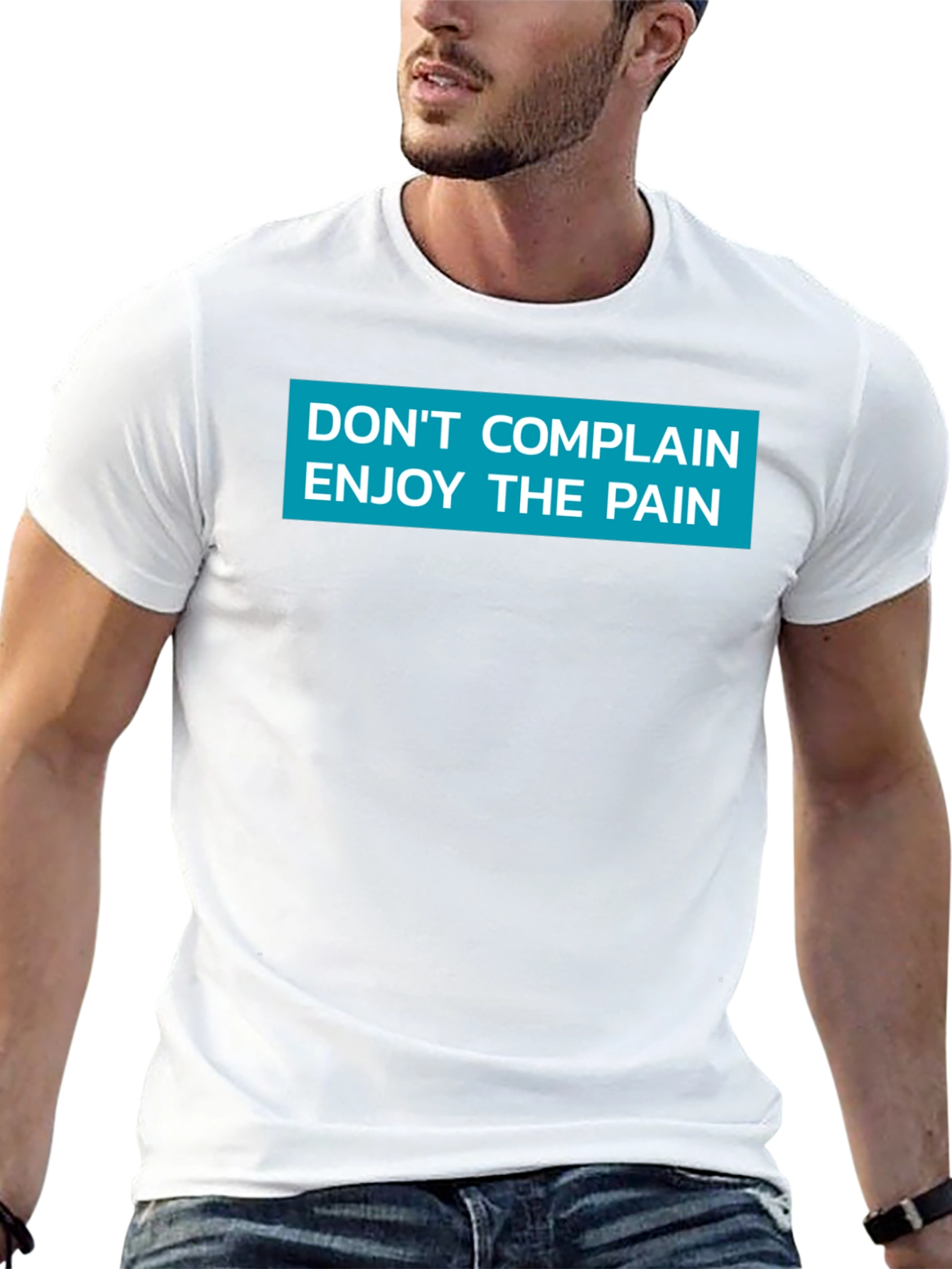 Black Don't Complain Enjoy the Pain Graphic Tee view 13
