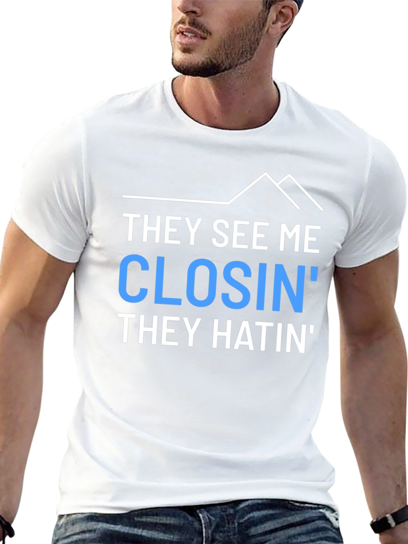 Black They See Me Closin' Graphic Tee view 13