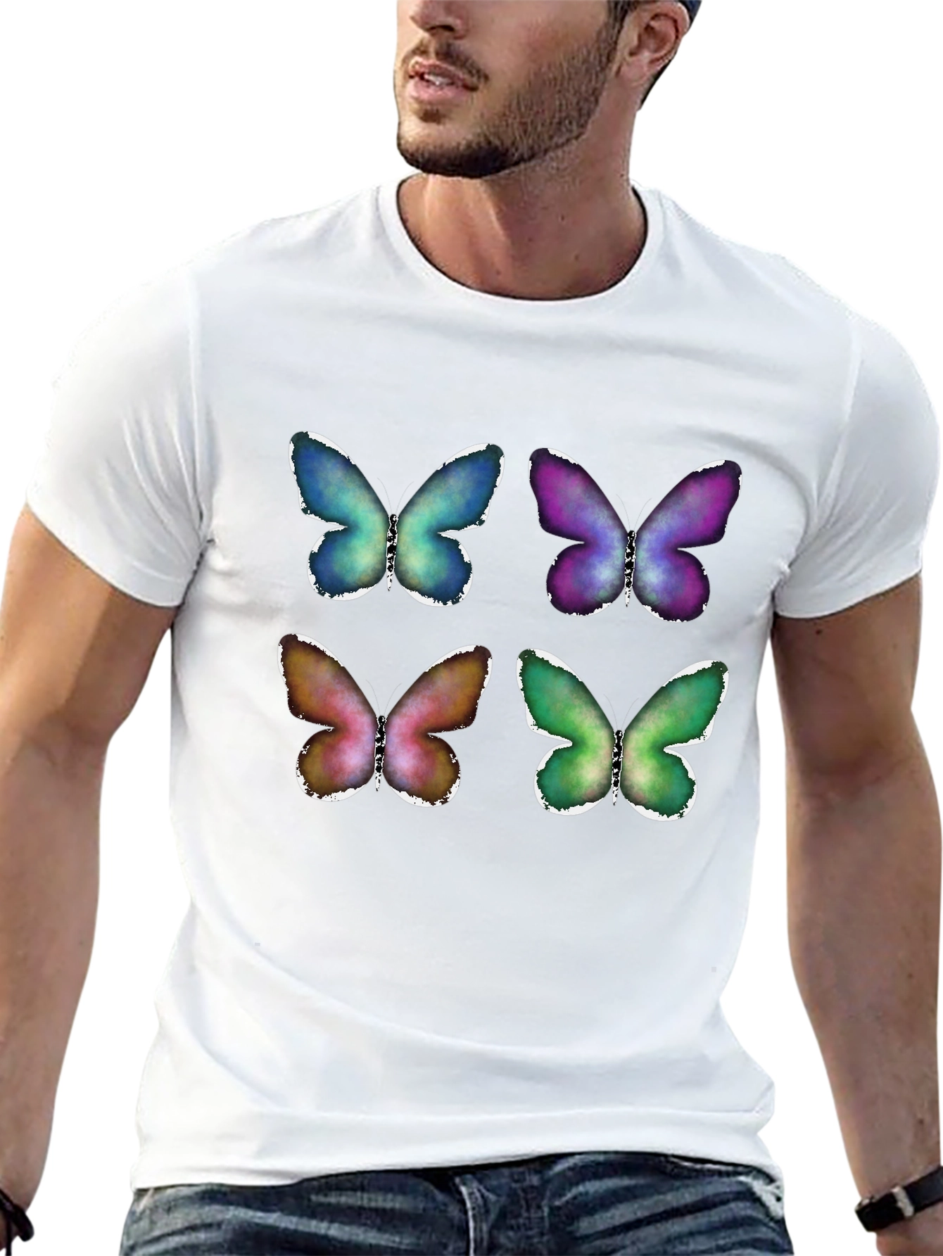 Black Butterfly T-Shirt: Colorful, Stylish, and Unique Design view 13