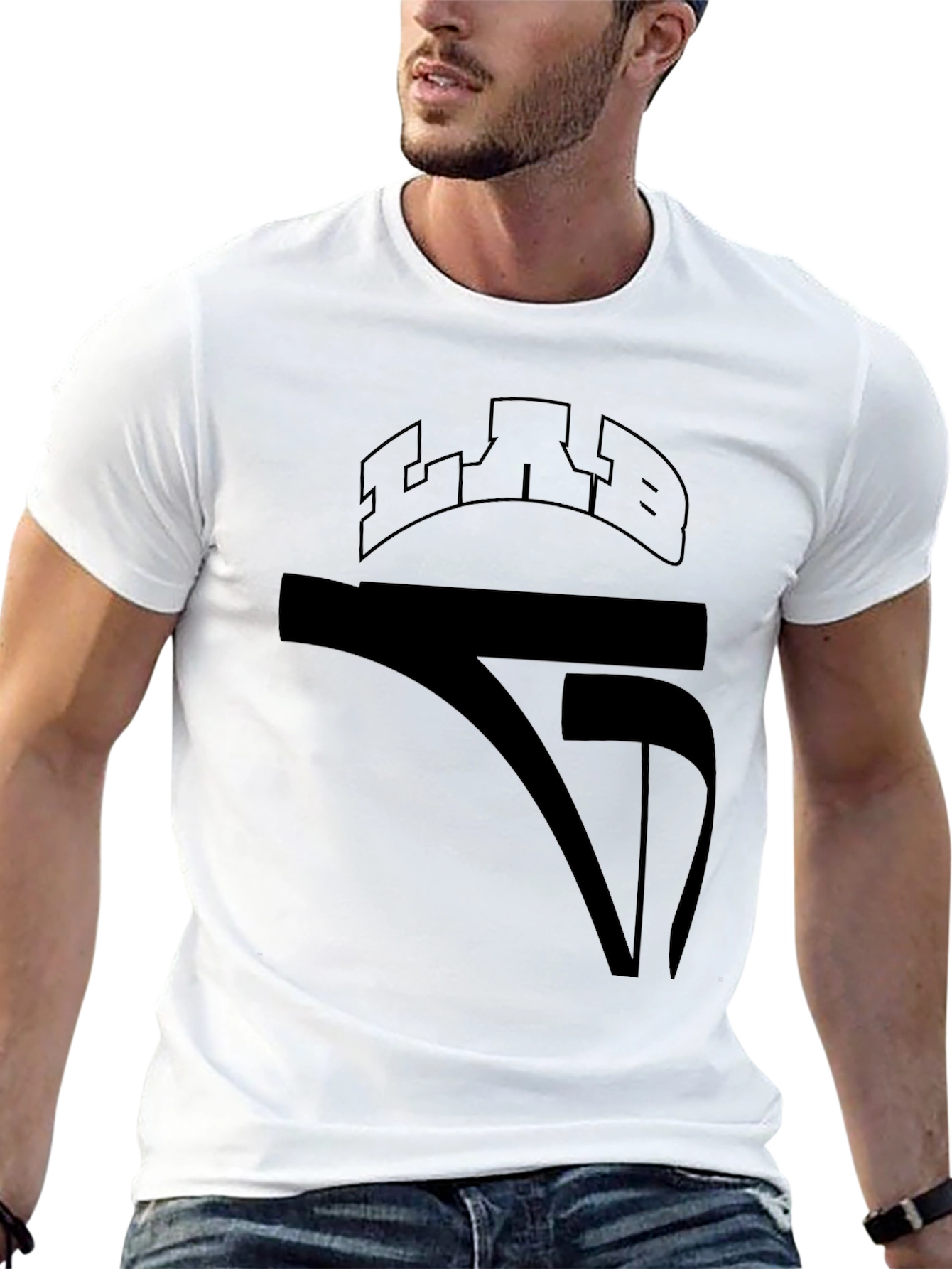 Black Black Graphic T-Shirt - Men's Casual Wear view 13