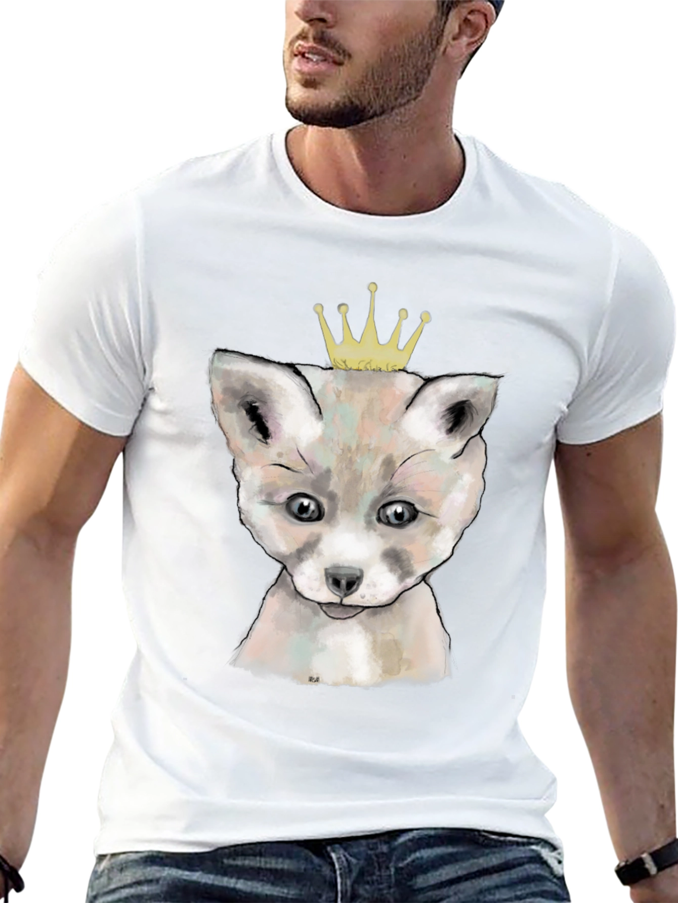 Black Fox Prince T-Shirt - Black view 13