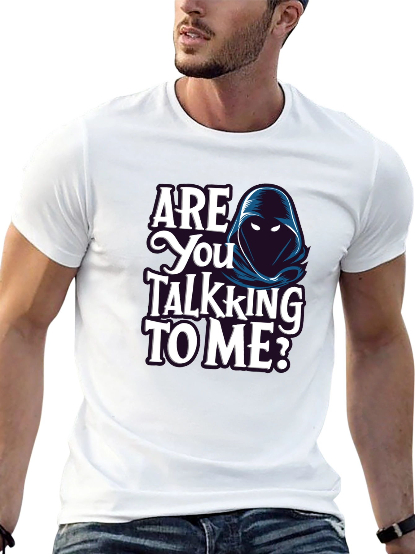 Black Are You Talking to Me? Graphic T-Shirt view 13