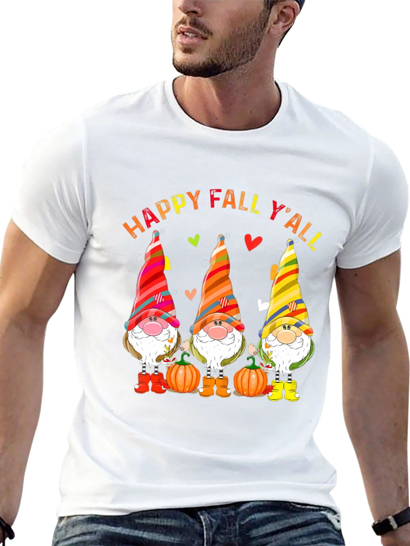 Happy Fall Y'all Gnomes T-Shirt - 13
