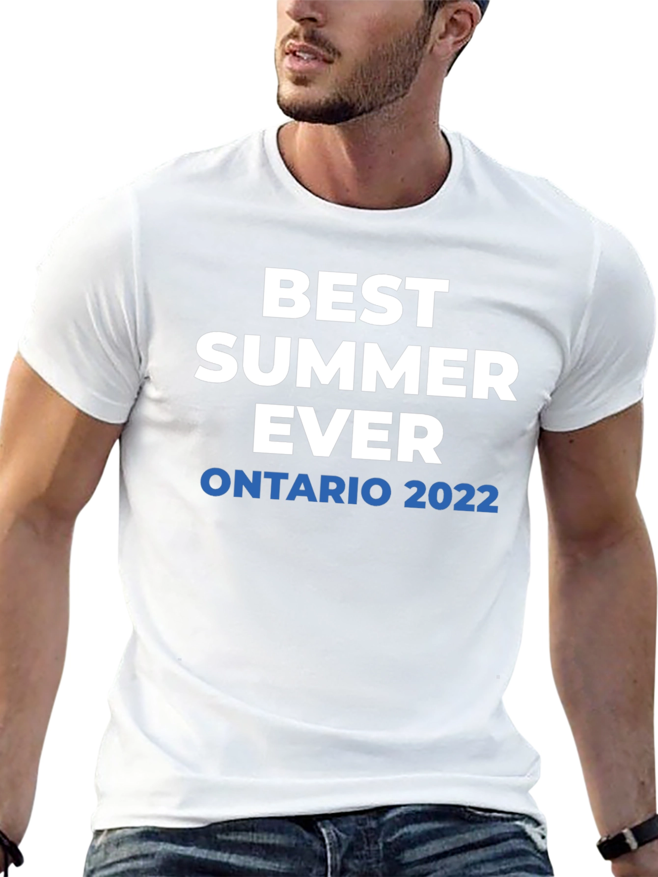 Black Best Summer Ever Ontario 2022 Black T-Shirt view 13