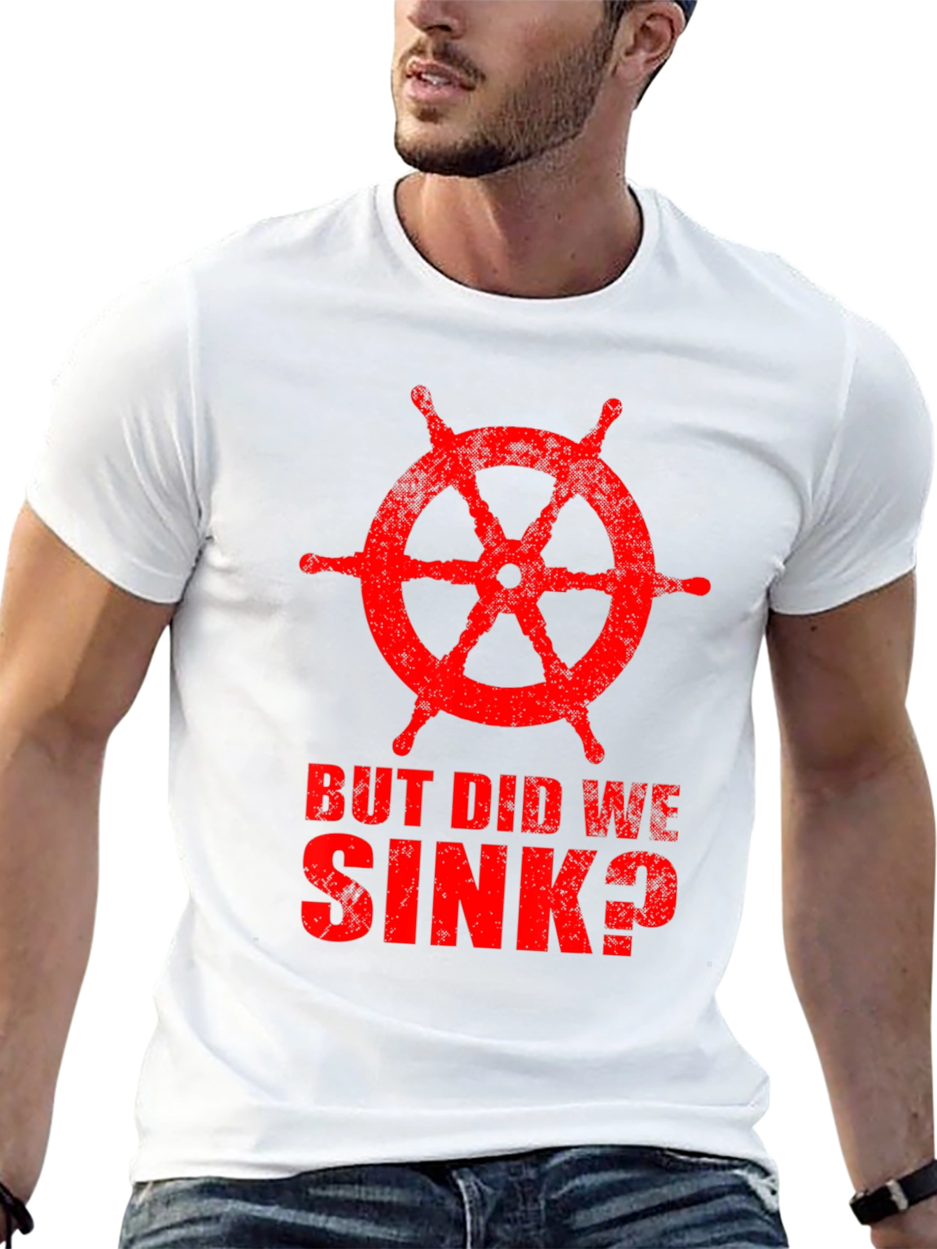 Black But Did We Sink? Graphic Tee - Nautical T-Shirt view 13