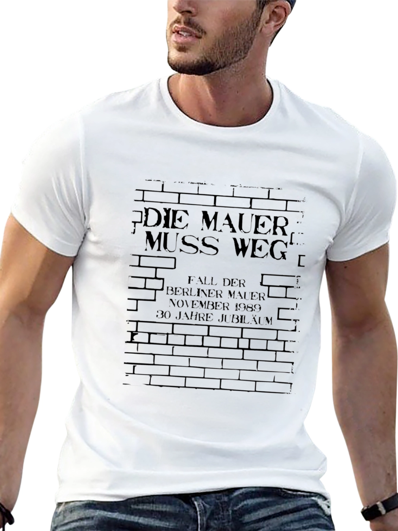 Die Mauer Muss Weg T-Shirt - Berlin Wall 1989 - 13