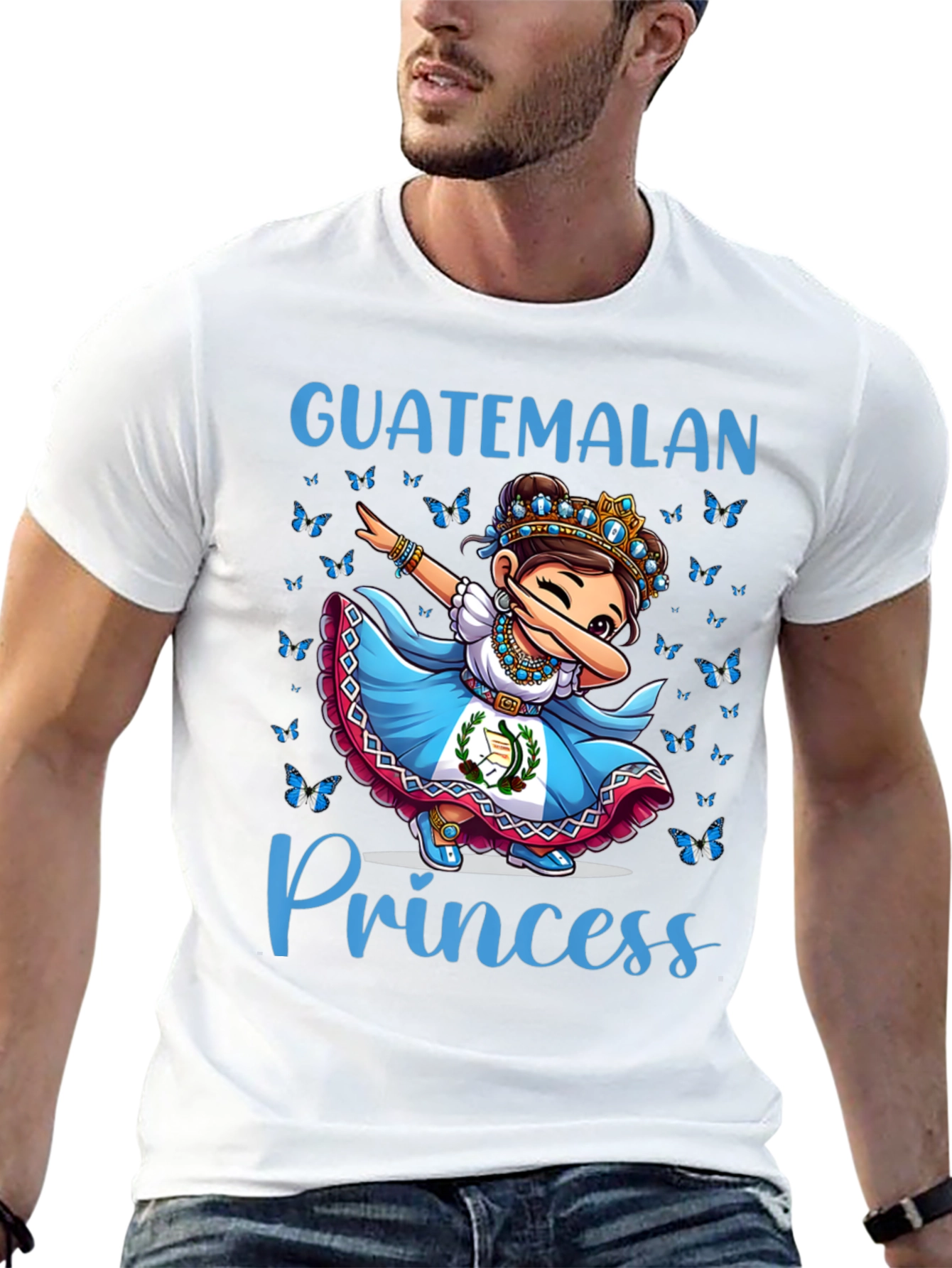 Black Guatemalan Princess T-Shirt view 13