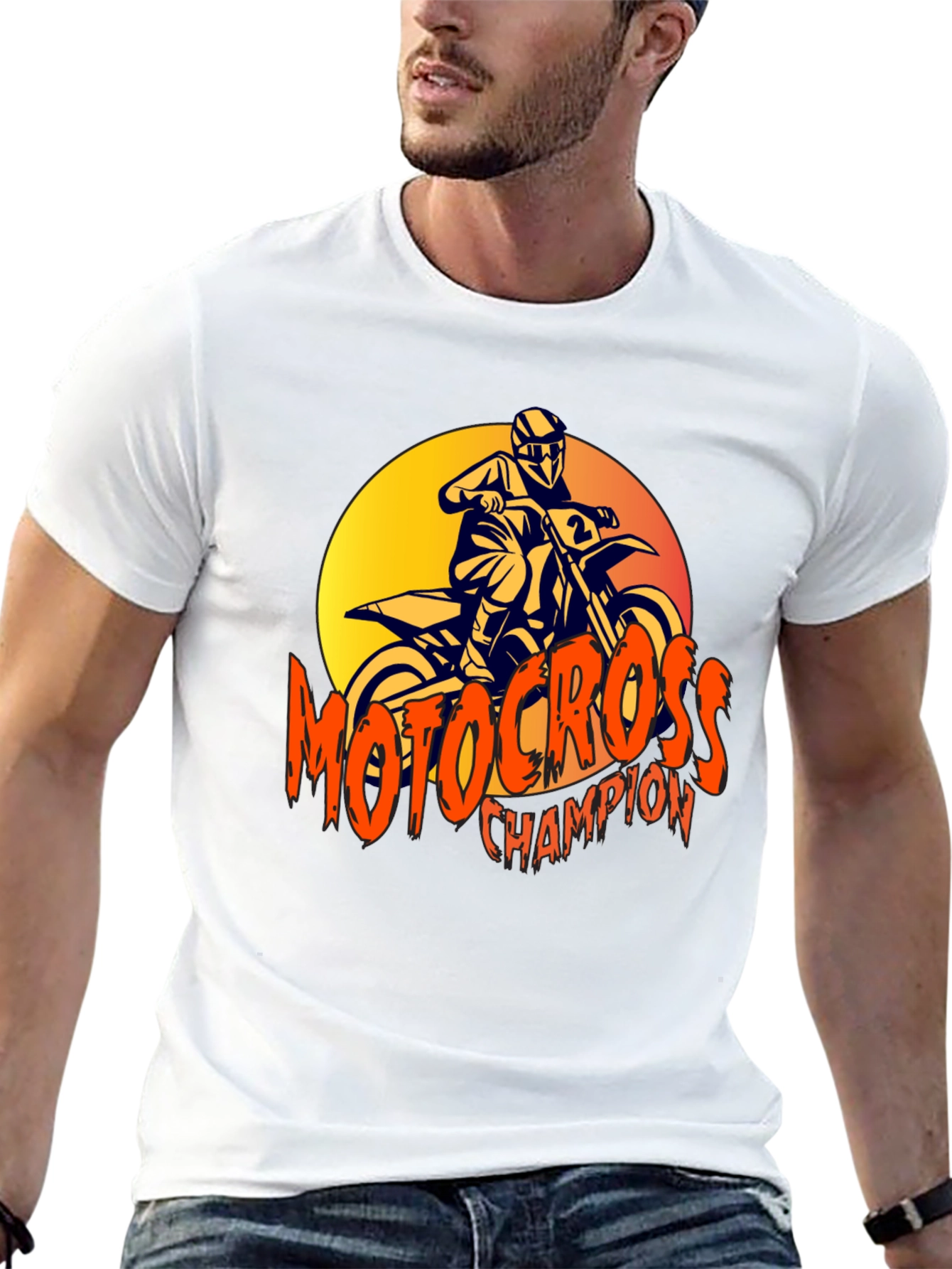 Black Motocross Champion Graphic Tee - Rider T-Shirt view 13
