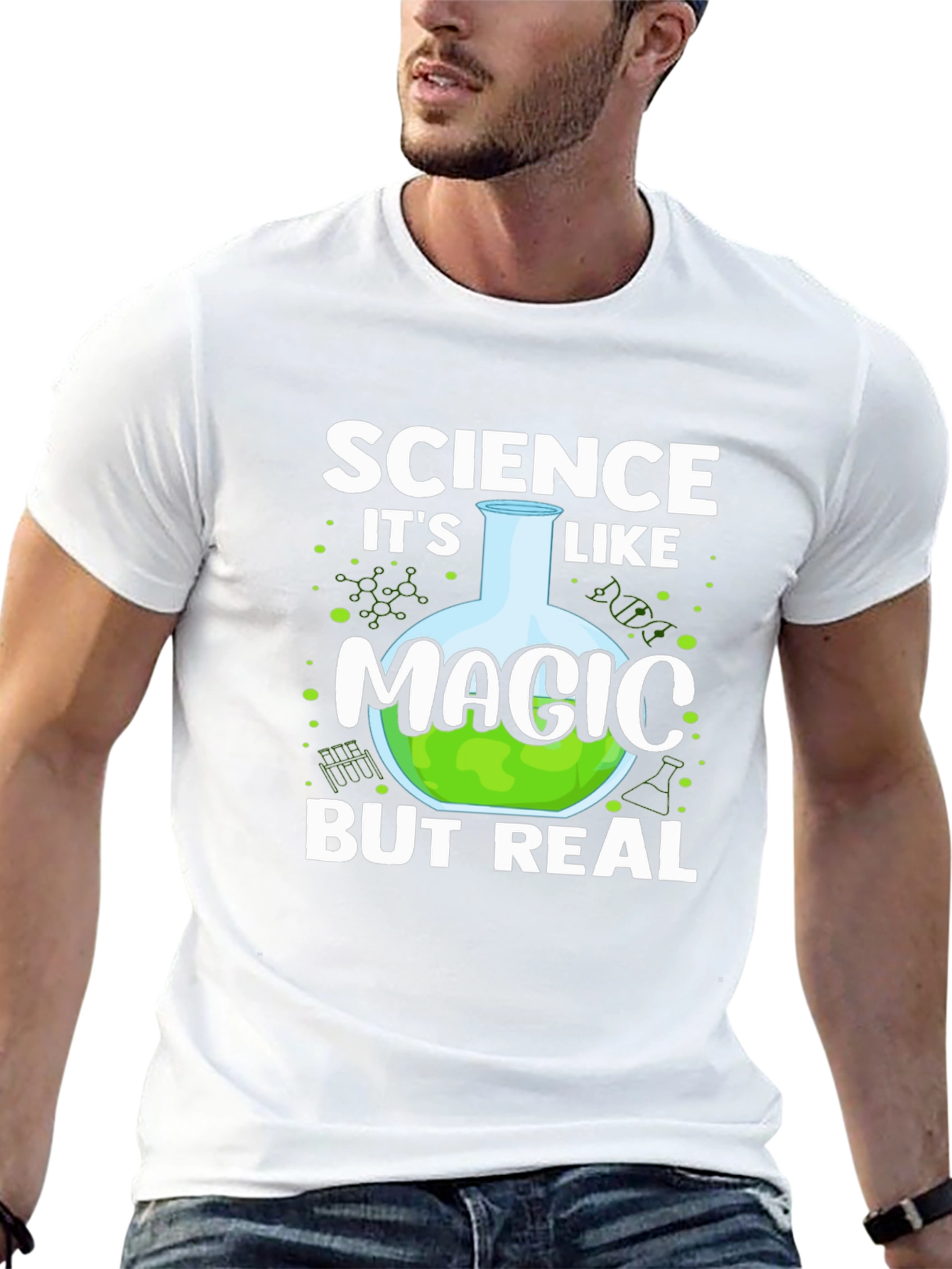 Black Science Like Magic T-Shirt - Nerdy Funny Tee view 13