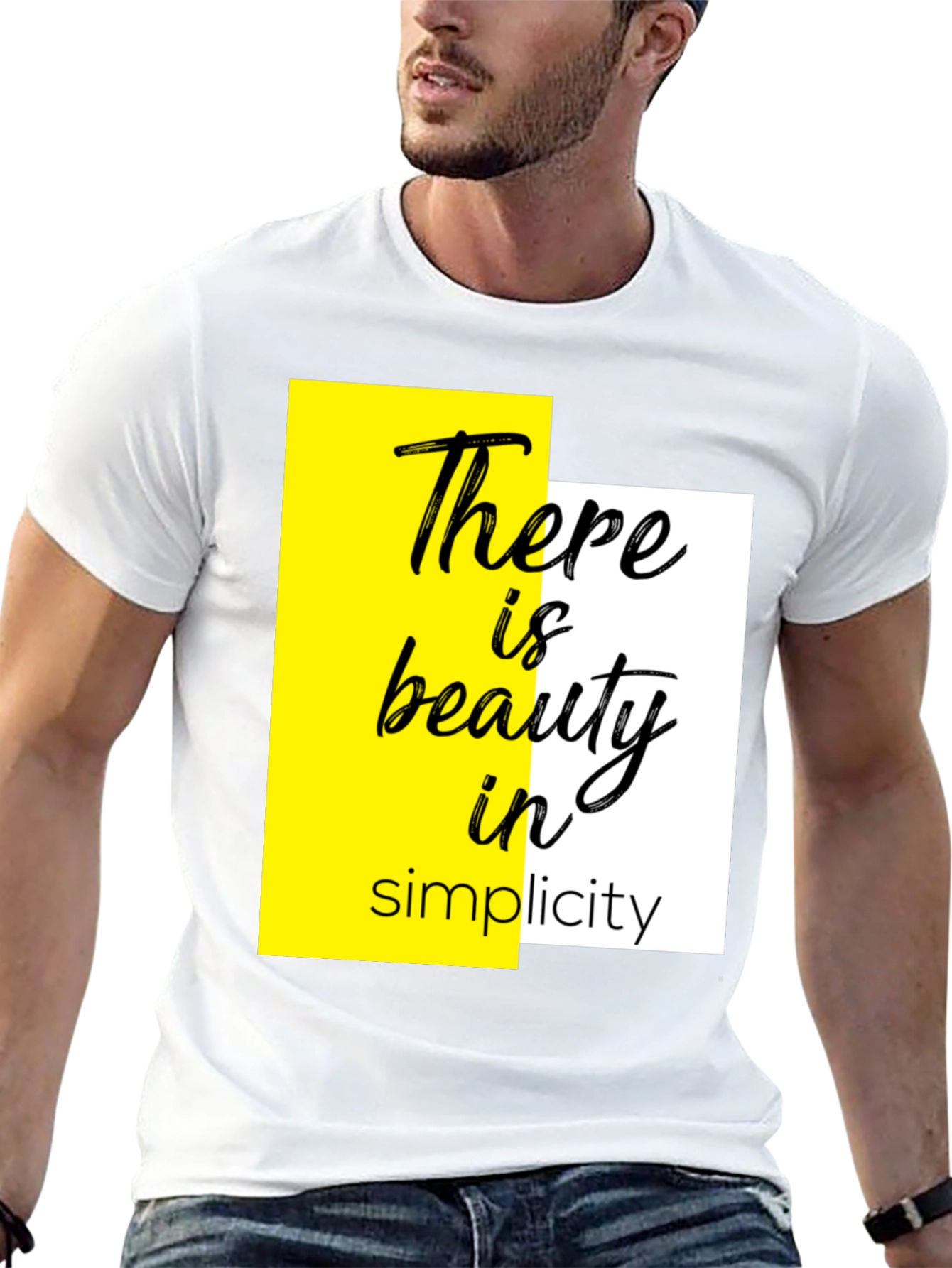 Black Beauty in Simplicity Black Graphic Tee view 13