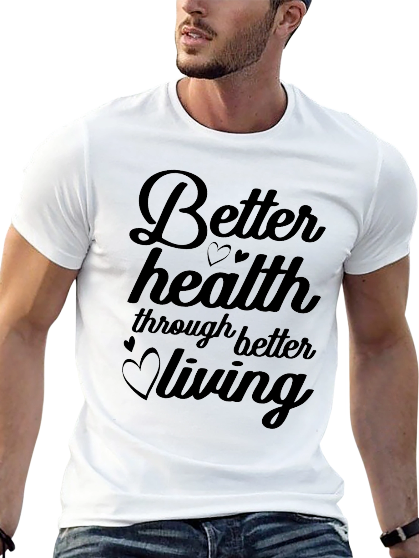 Black Better Health Graphic Tee - Soft Cotton Blend view 13
